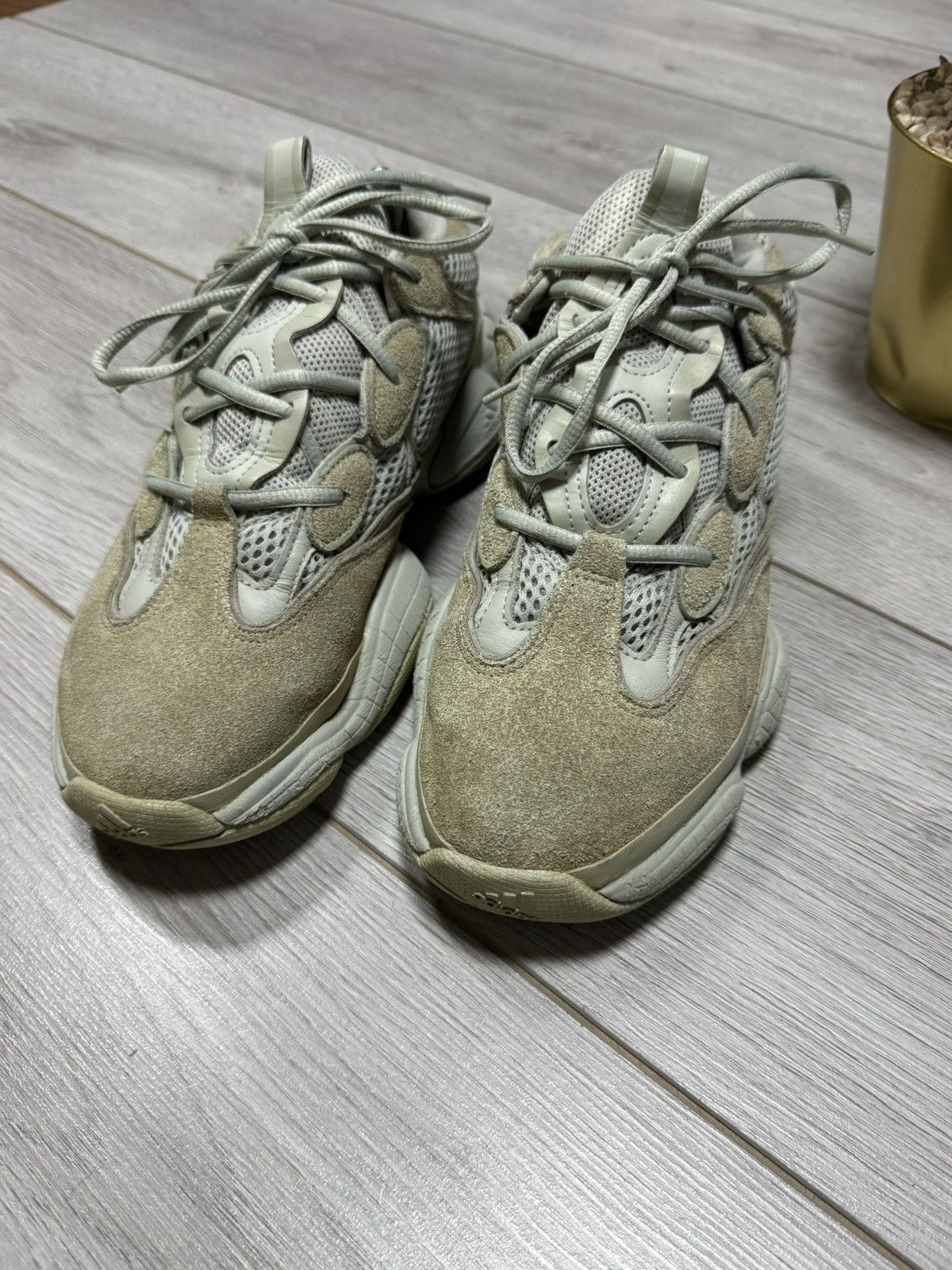 Adidas Bone White Yeezy 500 Blush 700 Cream Taupe Light 350 v2 Size US 9.5 / EU 42-43 - 3 Thumbnail
