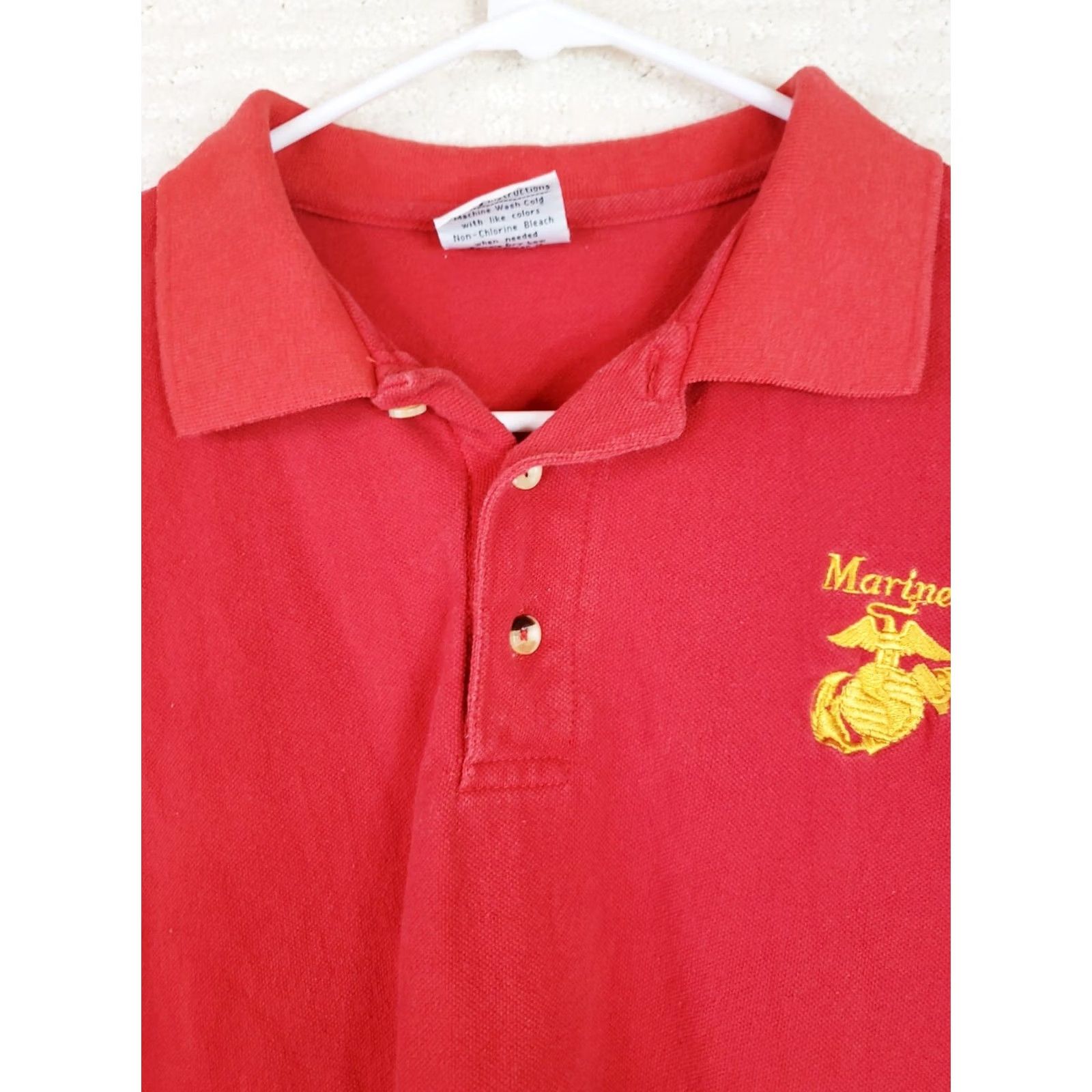 Rothco Rothco POLO SHIRT L USMC EMBROIDERED Red MARINES OFFICIALLY LICENSED Mens Size US L / EU 52-54 / 3 - 3 Thumbnail