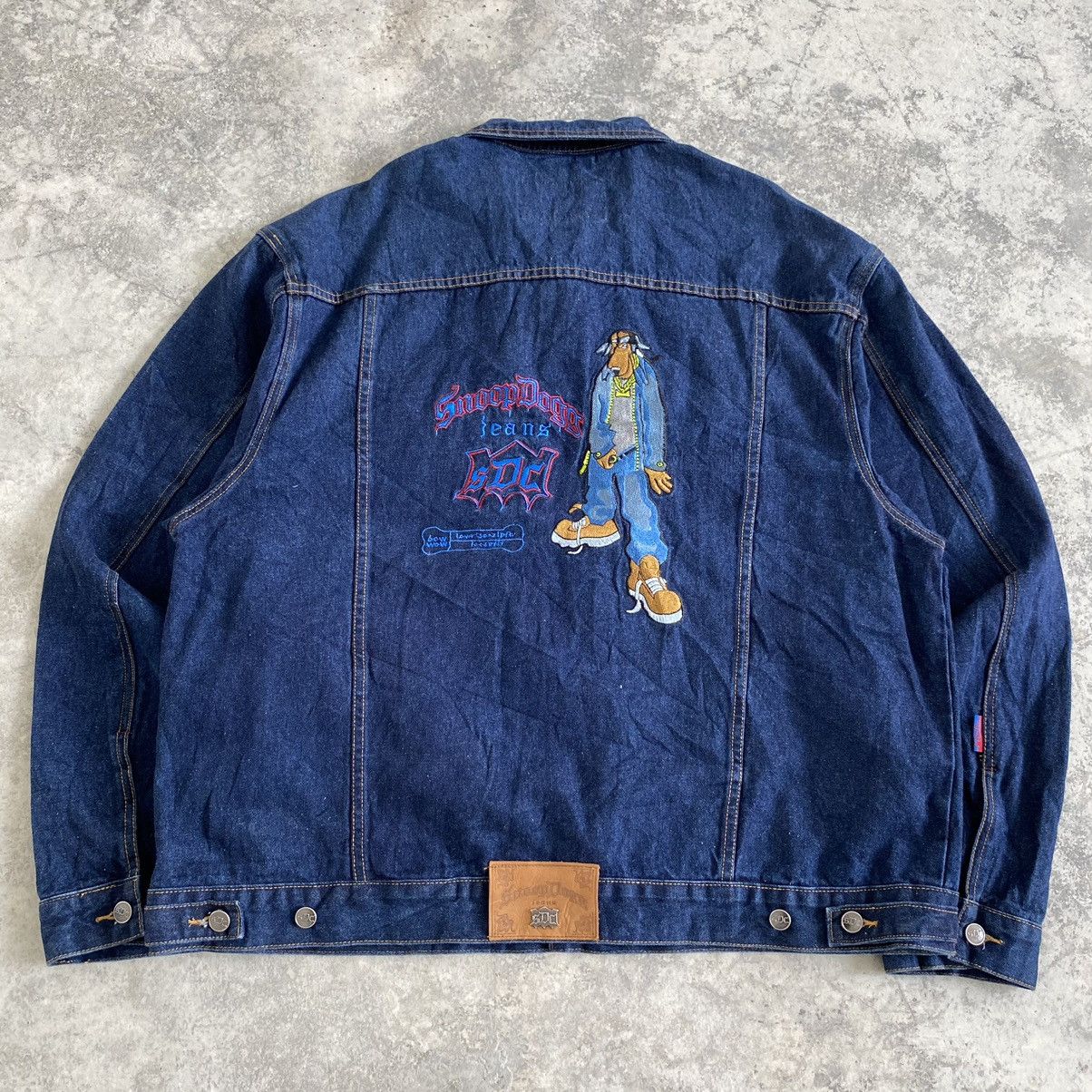 Snoop Dogg Vintage Snoop Dogg Jeans SDC Embroidered Trucker Jacket Size US XL / EU 56 / 4 - 3 Thumbnail