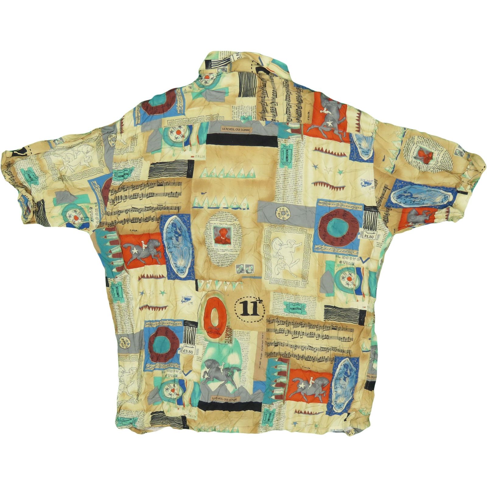 Pierre Cardin Pierre Cardin French LE REVEIL OUI SONNE Music Camp Shirt Size US L / EU 52-54 / 3 - 2 Thumbnail
