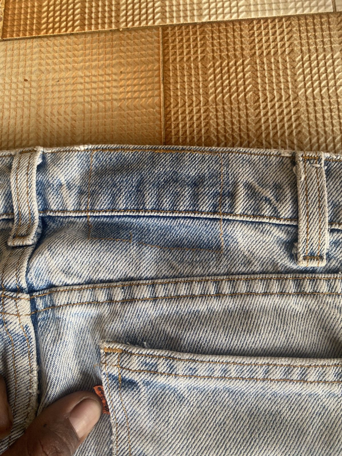 Levi's Vintage Clothing × Vivienne Westwood Vintage levis y2k Lot585 orange tab skinny denim Size US 31 - 9 Thumbnail