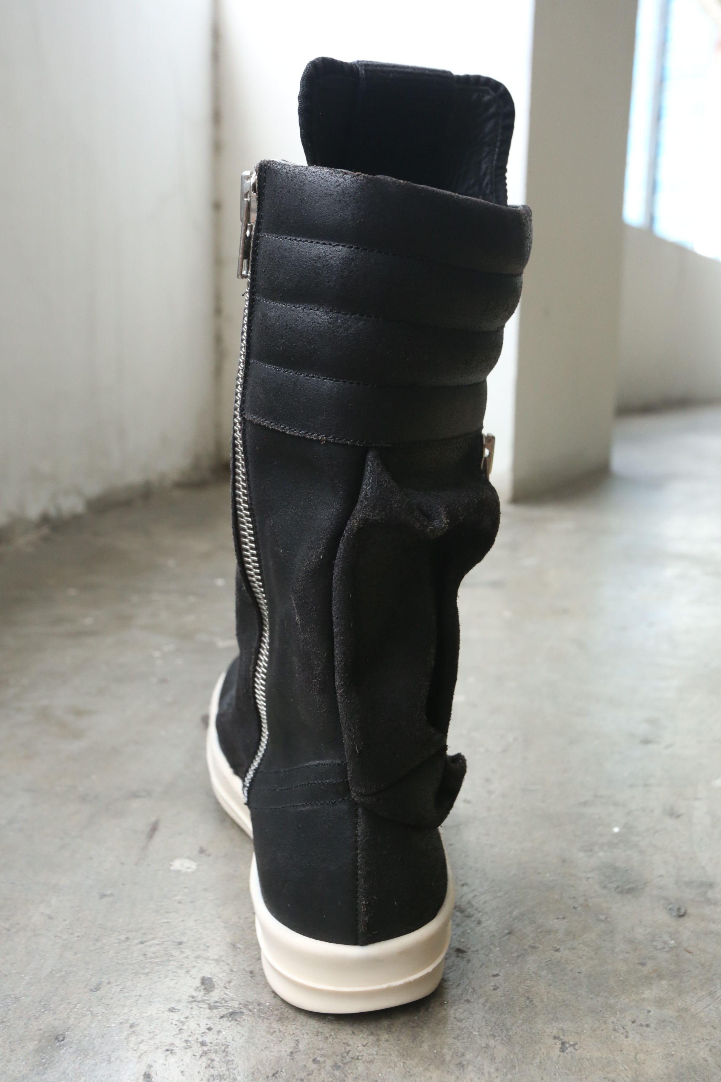 Rick Owens Rick Owens - S/S 16 - Blistered Leather Cargobasket Sneakers Size US 9 / EU 42 - 5 Thumbnail