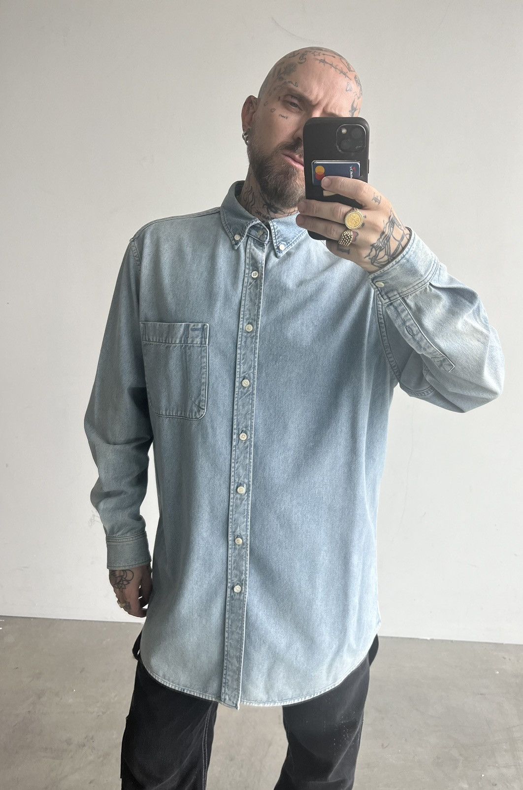 Balenciaga Oversized denim shirt Size US M / EU 48-50 / 2 - 3 Thumbnail