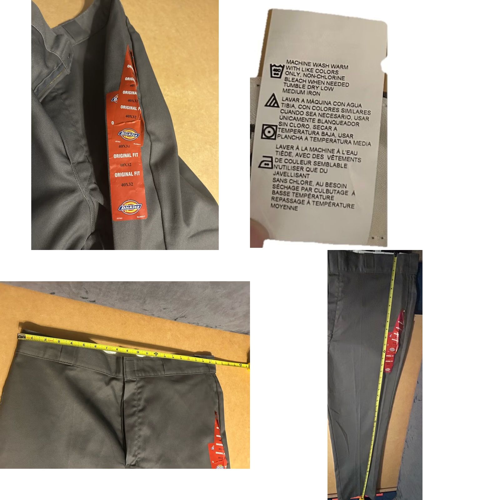 Dickies VINTAGE Dickies 874 Original Fit Work Pants 40x32 Gray Mens Regular Straight Pants Size US 40 / EU 56 - 10 Thumbnail