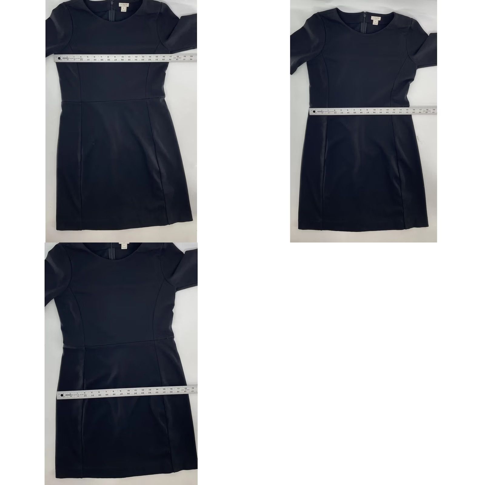 J.Crew J.Crew Factory Sheath Dress Women’s Size 4 Black Minimalist Back Zip Size S / US 4 / IT 40 - 8 Thumbnail