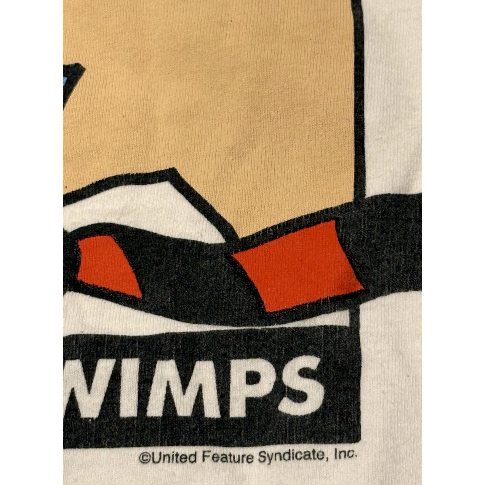 Vintage VINTAGE Dilbert Shirt Large White 90s Crew Neck Graphic Print Cotton Men Size US L / EU 52-54 / 3 - 6 Thumbnail