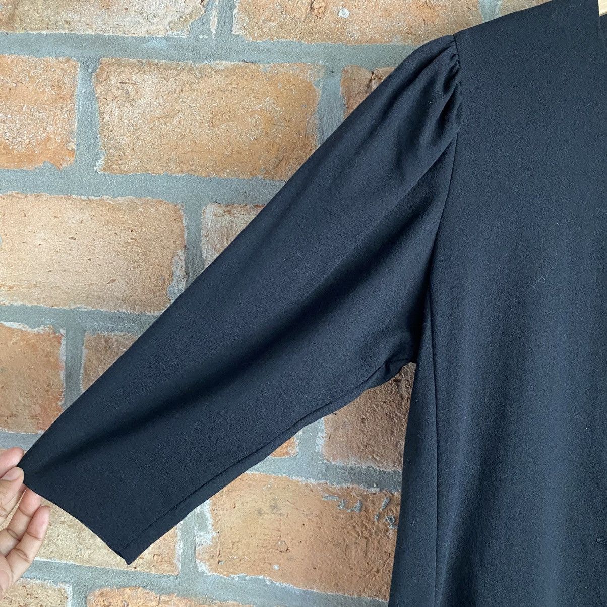 Yves Saint Laurent YVES SAINT LAURENT Black Button-Front Blouse 3/4 Sleeves Size M / US 6-8 / IT 42-44 - 7 Thumbnail