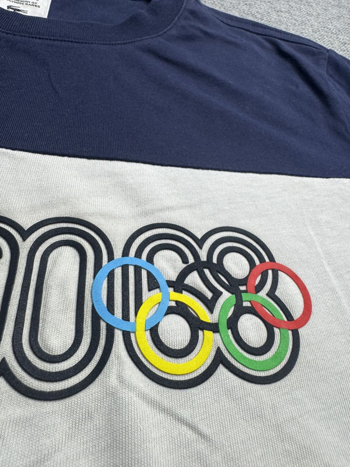 Lacoste Vintage Lacoste Heritage Big Logo navy T-Shirt olympic game Size US S / EU 44-46 / 1 - 3 Thumbnail