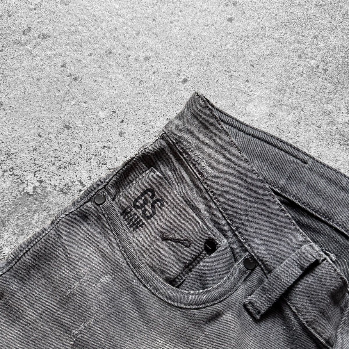 G-Star G-Star Raw Mens Grey Washed Tapered Slim Fit Denim Jeans Size US 32 / EU 48 - 9 Thumbnail