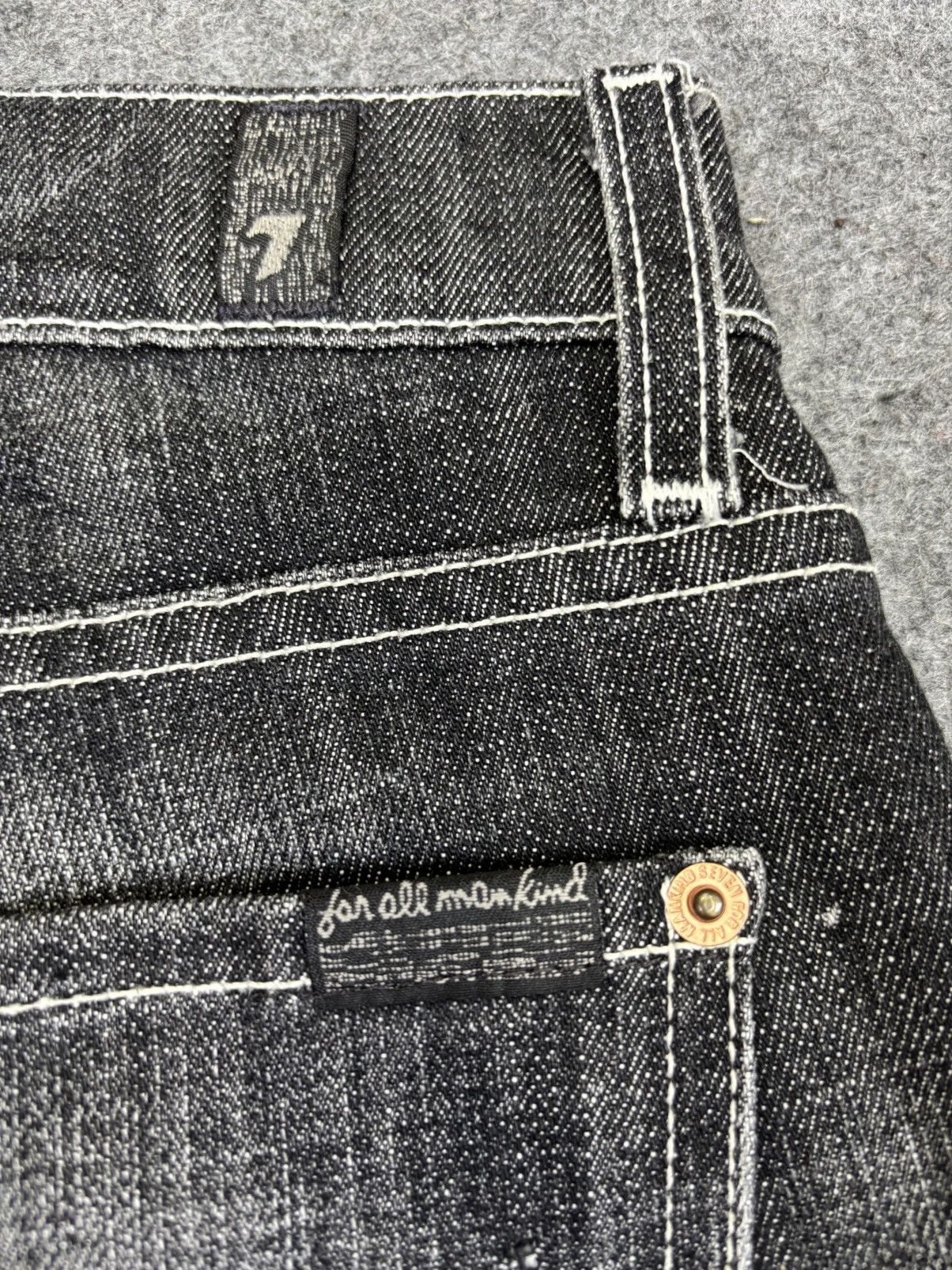 7 For All Mankind 💥90s Style Bootcut💥7 For All Mankind Black Wash Denim F906 Size US 32 / EU 48 - 8 Thumbnail