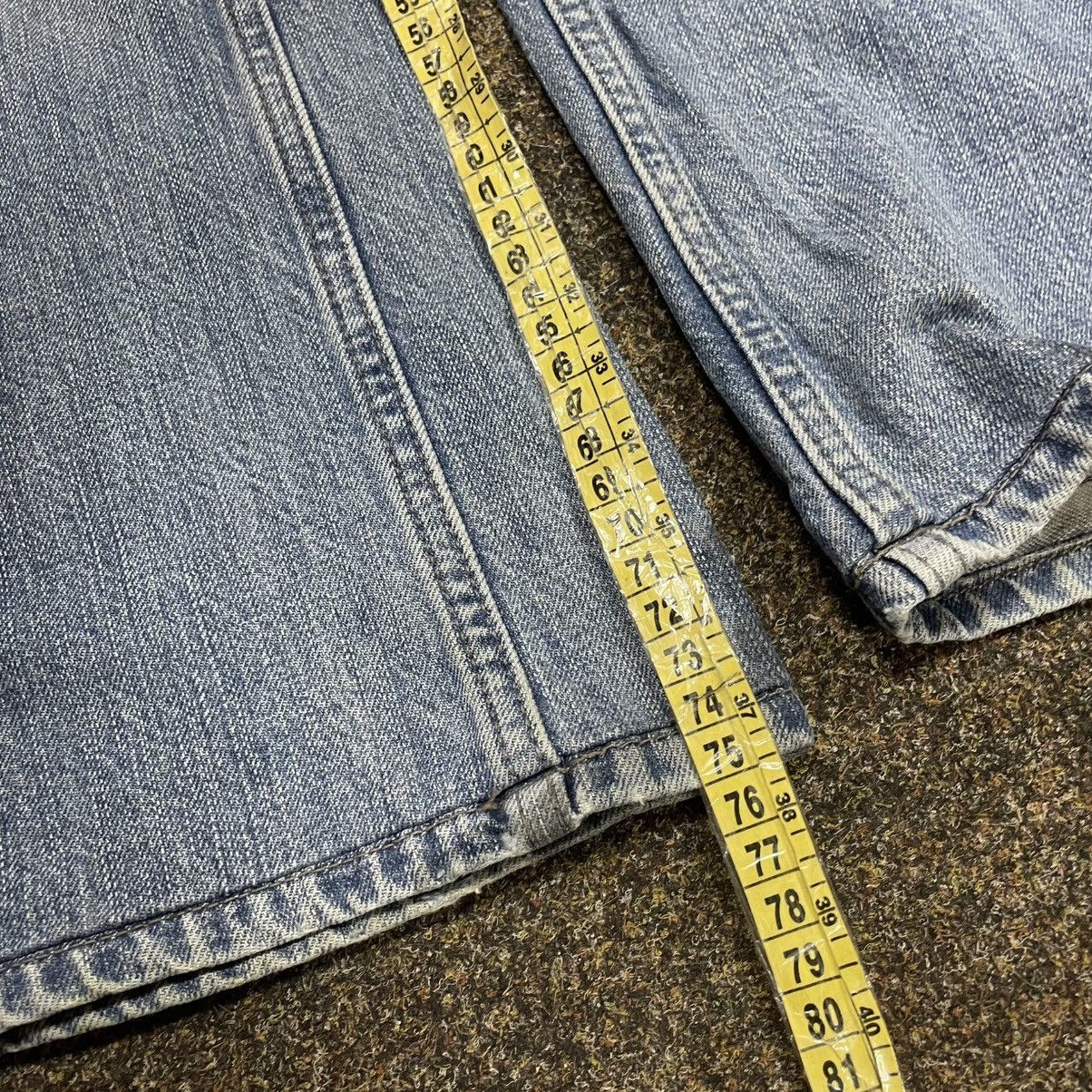 Vintage Vintage Y2K Baggy Flared Jeans Sun Faded Archive Skate Logo Size 32" / US 10 / IT 46 - 7 Thumbnail