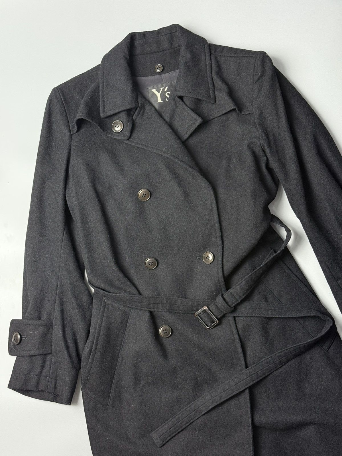 Yohji Yamamoto Vintage Y’s Yohji Yamamoto Belted Trench Coat Size US M / EU 48-50 / 2 - 7 Thumbnail