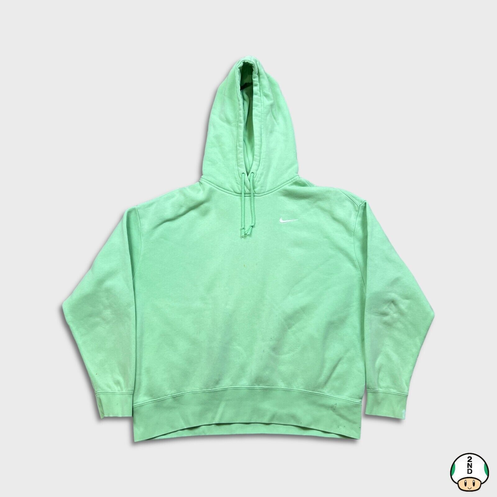 Nike × Vintage Nike Sportswear Hoodie Large Swoosh Fleece Hooded Sweatshirt Size US L / EU 52-54 / 3 - 1 Thumbnail
