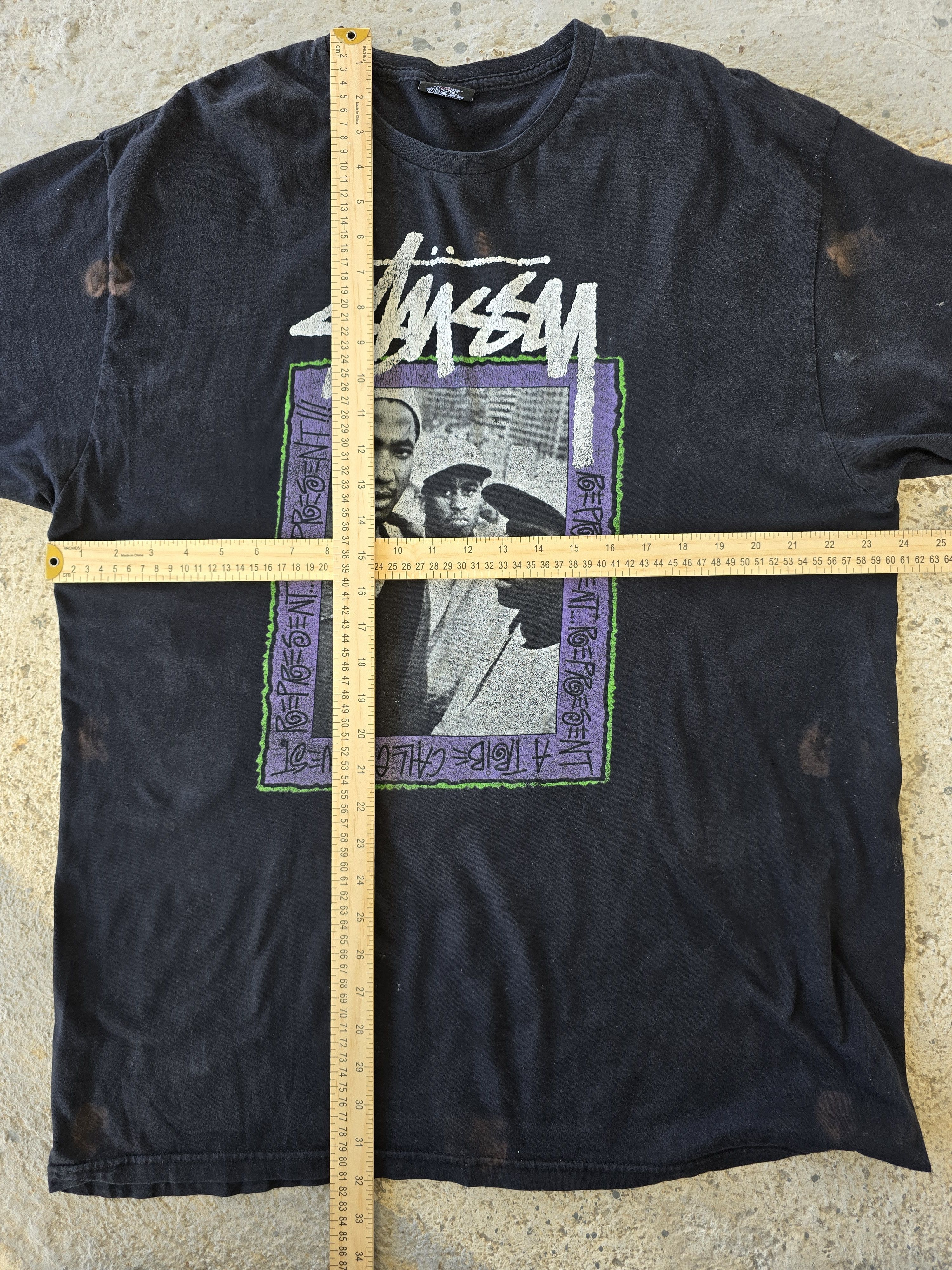 Stussy Stussy A Tribe Called Quest Tshirt Size US XL / EU 56 / 4 - 3 Thumbnail
