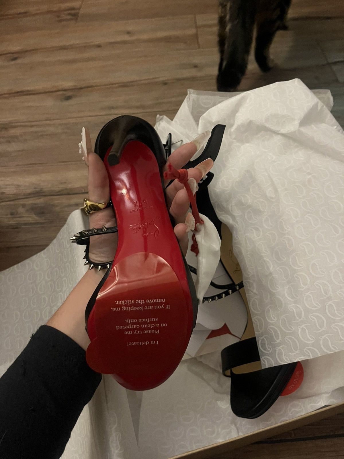 Christian Louboutin Christian Louboutin choca lux 120 Size US 6.5 / IT 36.5 - 2 Thumbnail