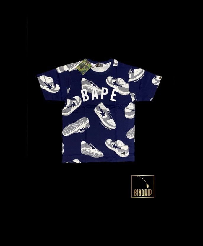 Bape Random Bapesta Tee Size US M / EU 48-50 / 2 - 1 Thumbnail