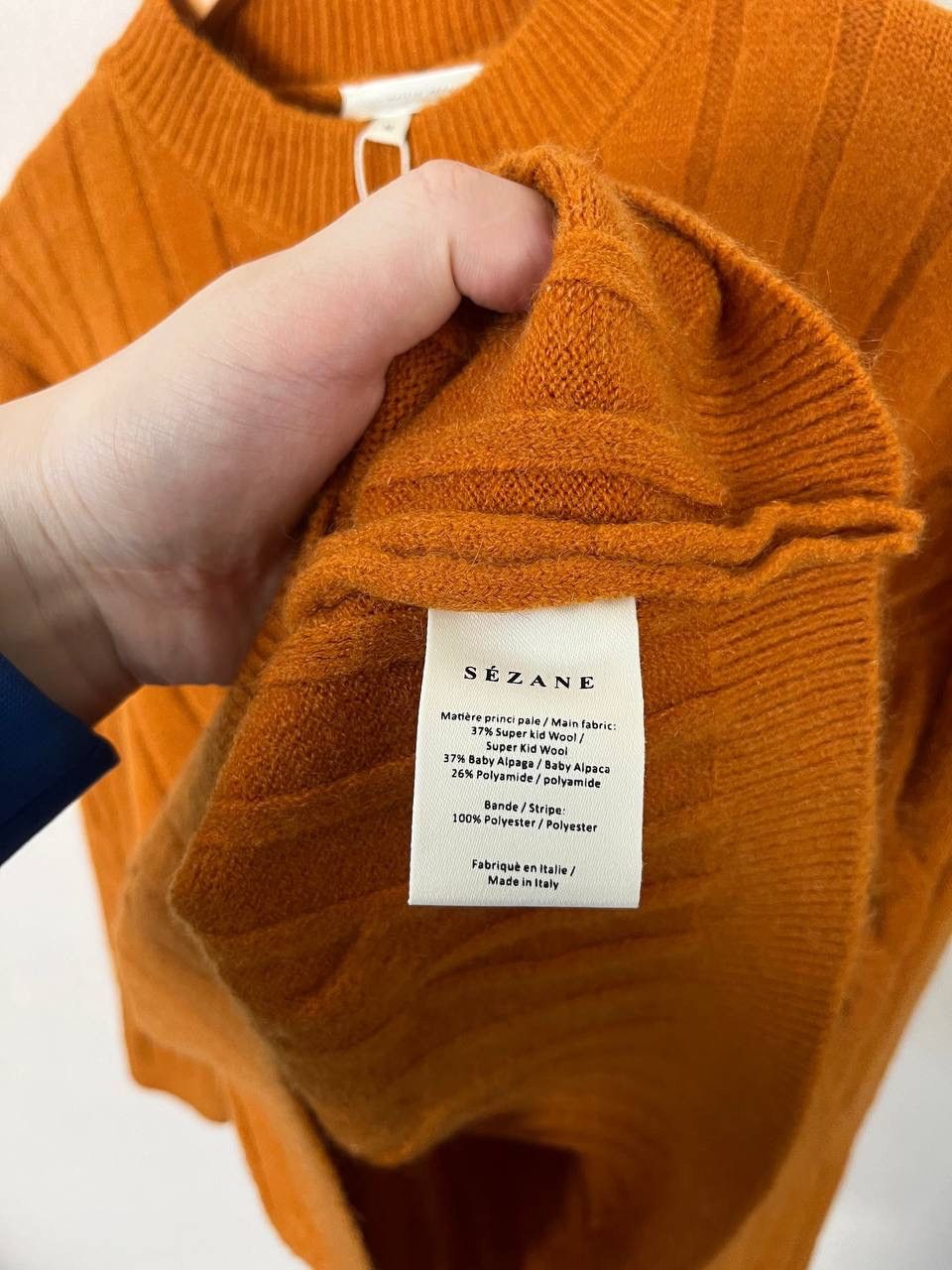 Sezane Sézane Cable Knit Pullover Sweater Crew Neck Women's Size M Size M / US 6-8 / IT 42-44 - 6 Thumbnail