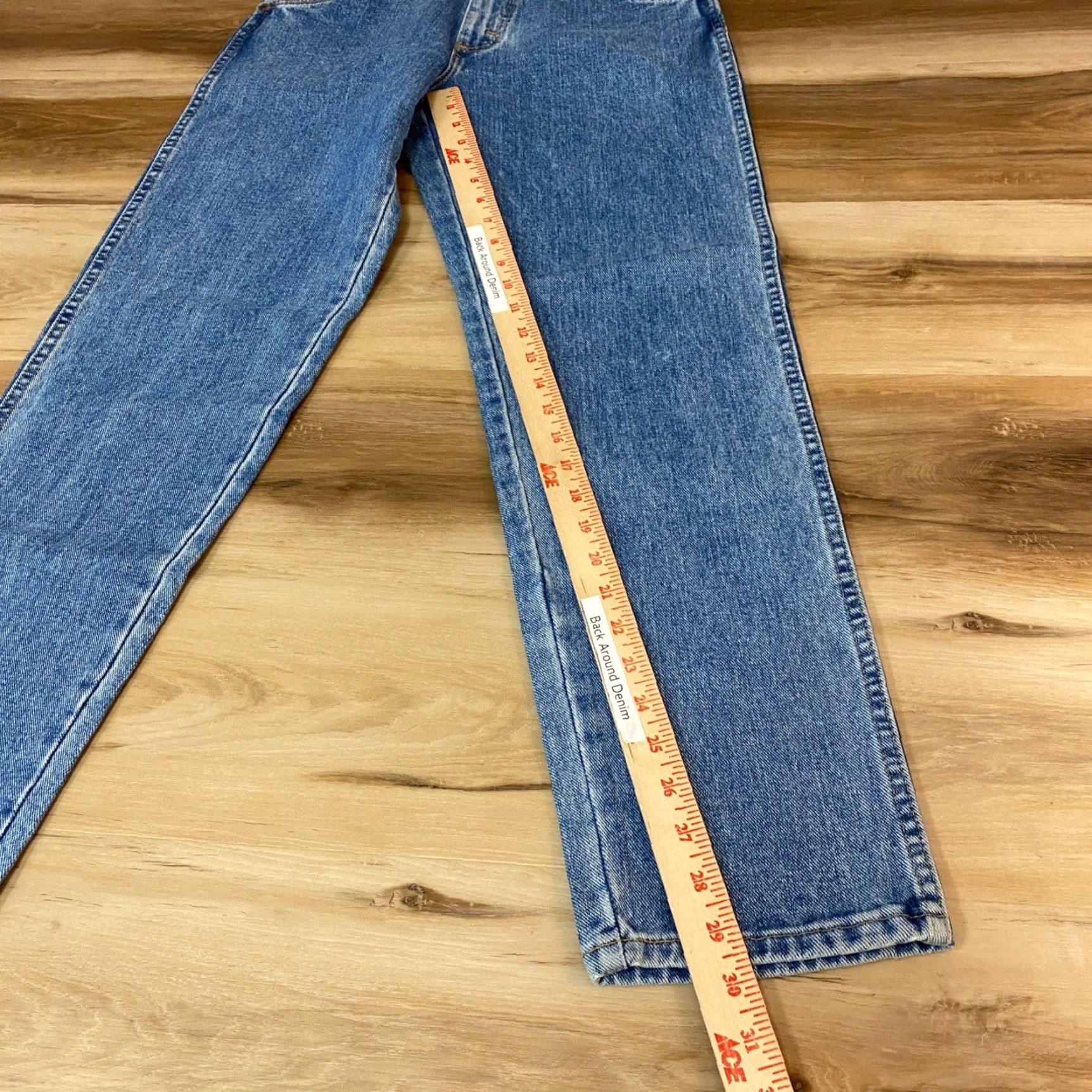 Wrangler VINTAGE Wrangler Jeans Relaxed Fit Blue Denim Mens 29x30 NWT USA 97601 AS Size US 29 - 4 Thumbnail
