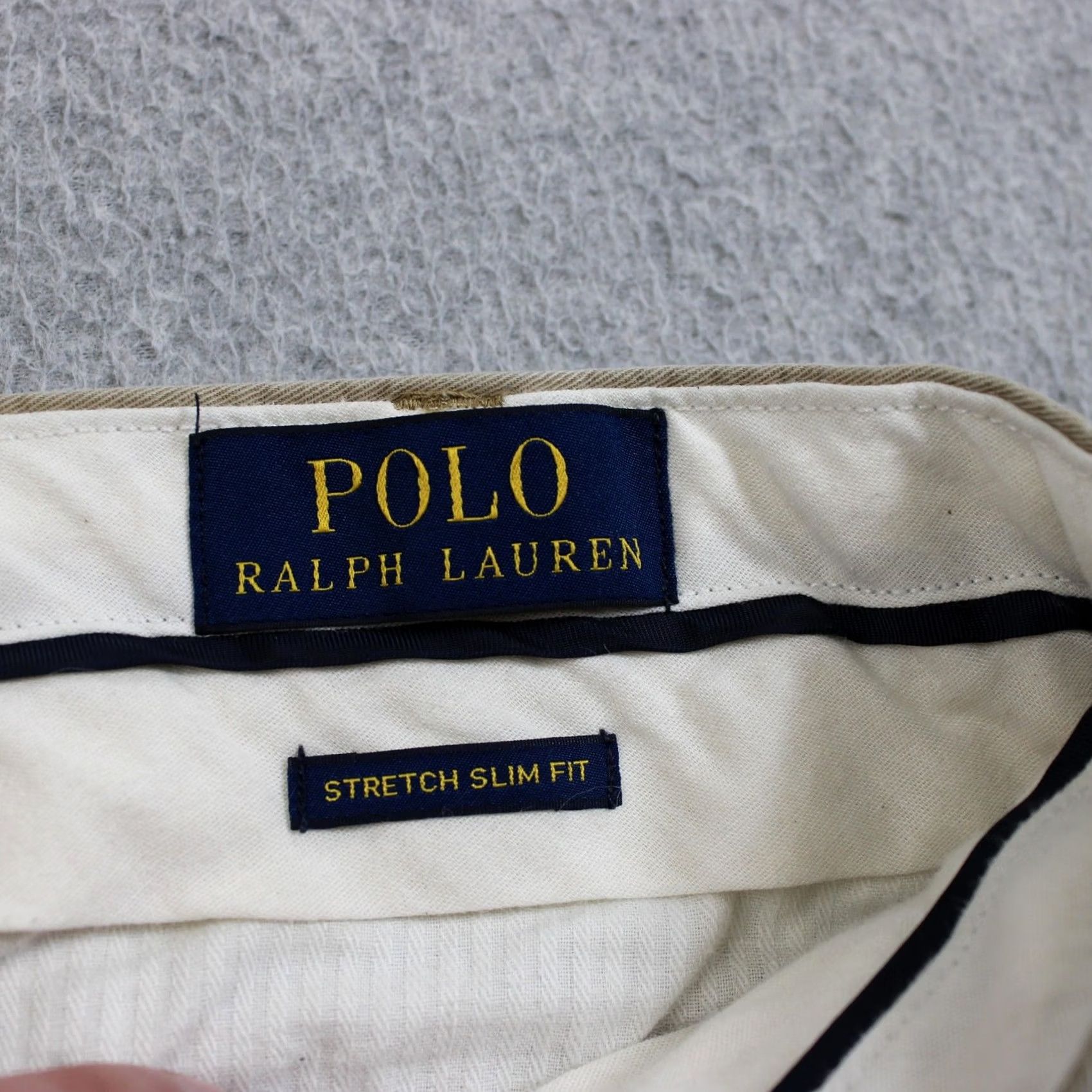 Polo Ralph Lauren Polo Ralph Lauren Pants Men 34x32 Beige Stretch Slim Chino Academia Heritage Slit Pockets Flat Front Casual Business Womens? Size US S / EU 44-46 / 1 - 3 Thumbnail