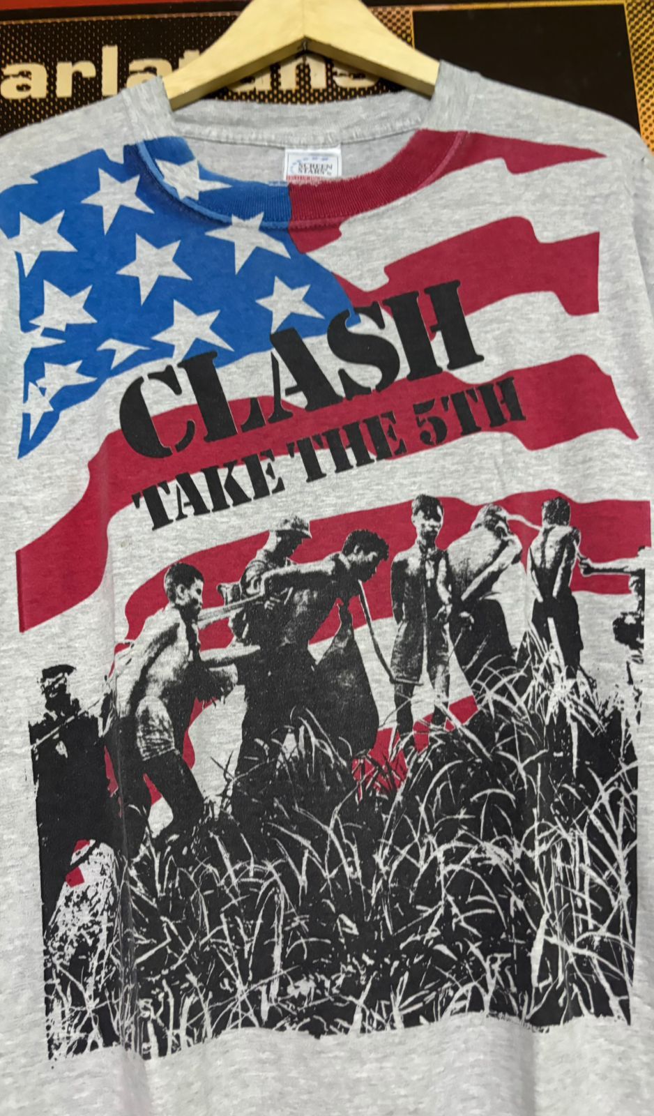 Band Tees Vintage 90s The Clash Fifth Column Shirt Ramones Black Flag Size US L / EU 52-54 / 3 - 5 Thumbnail