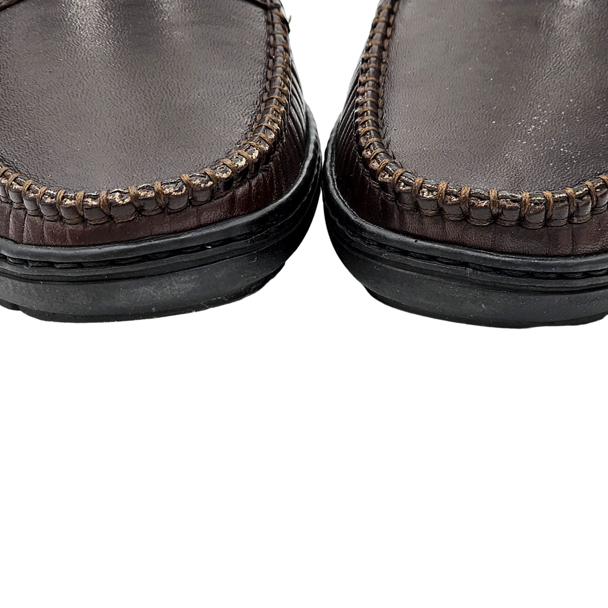 Bragano × Cole Haan Vintage Bragano Loafers Cole Haan Italy Mens 7 Brown Leather Size US 7 / EU 40 - 9 Thumbnail
