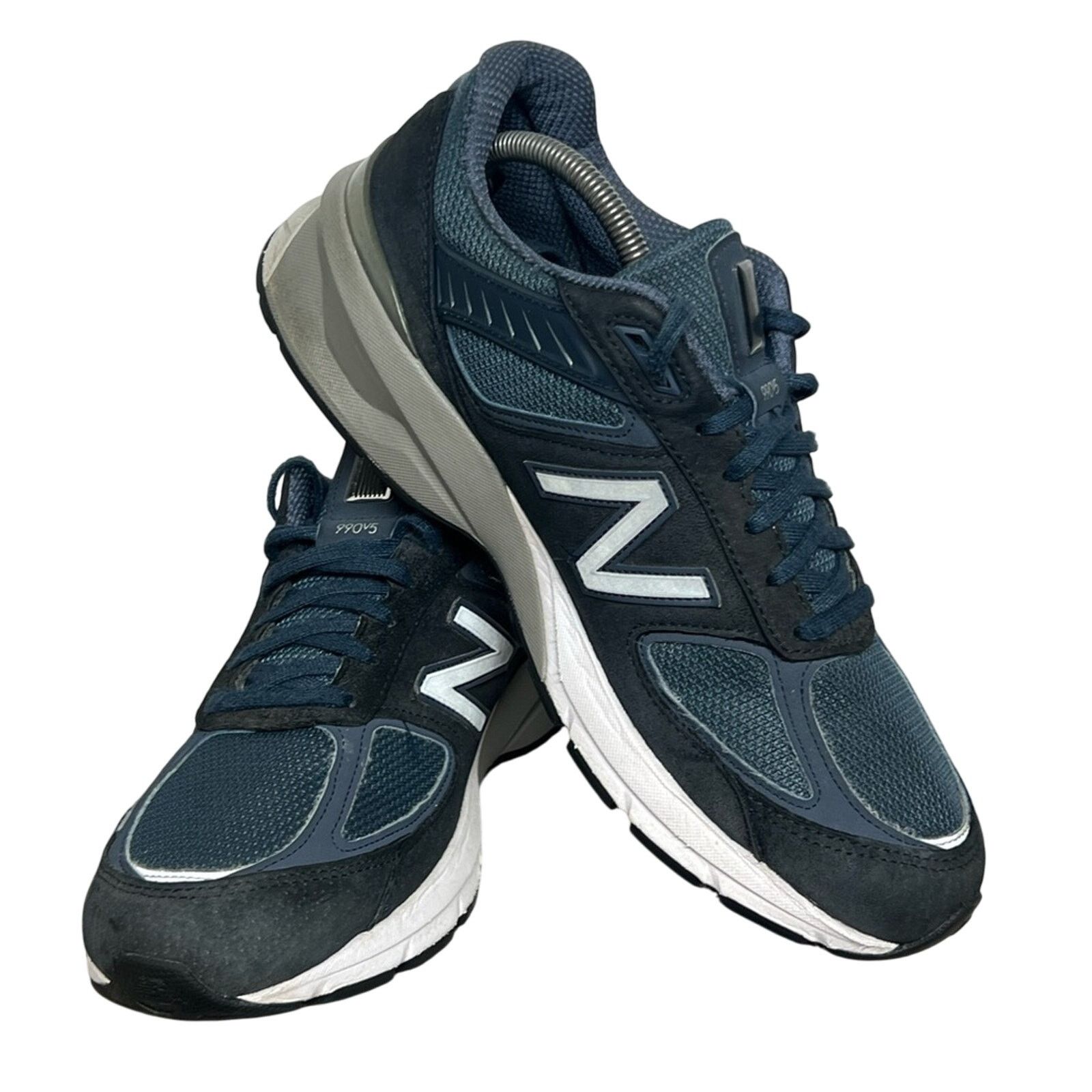New Balance New Balance 990v5 Made In USA Navy Blue Suede Shoes M990NV5 Size US 10.5 / EU 43-44 - 3 Thumbnail