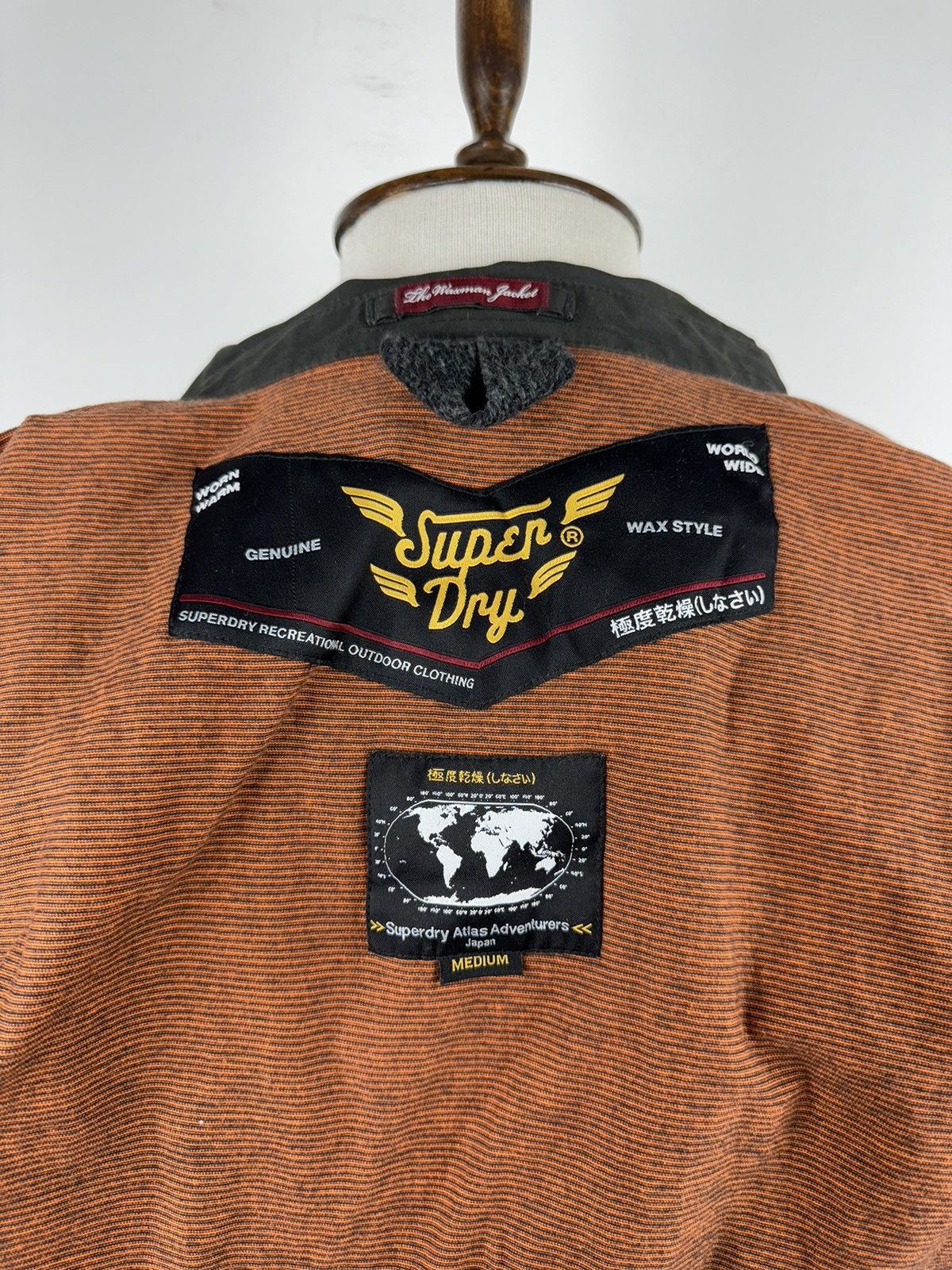 Superdry Men’s Supedry Japan Double Waxed Coat Jacket size M Size US M / EU 48-50 / 2 - 9 Thumbnail