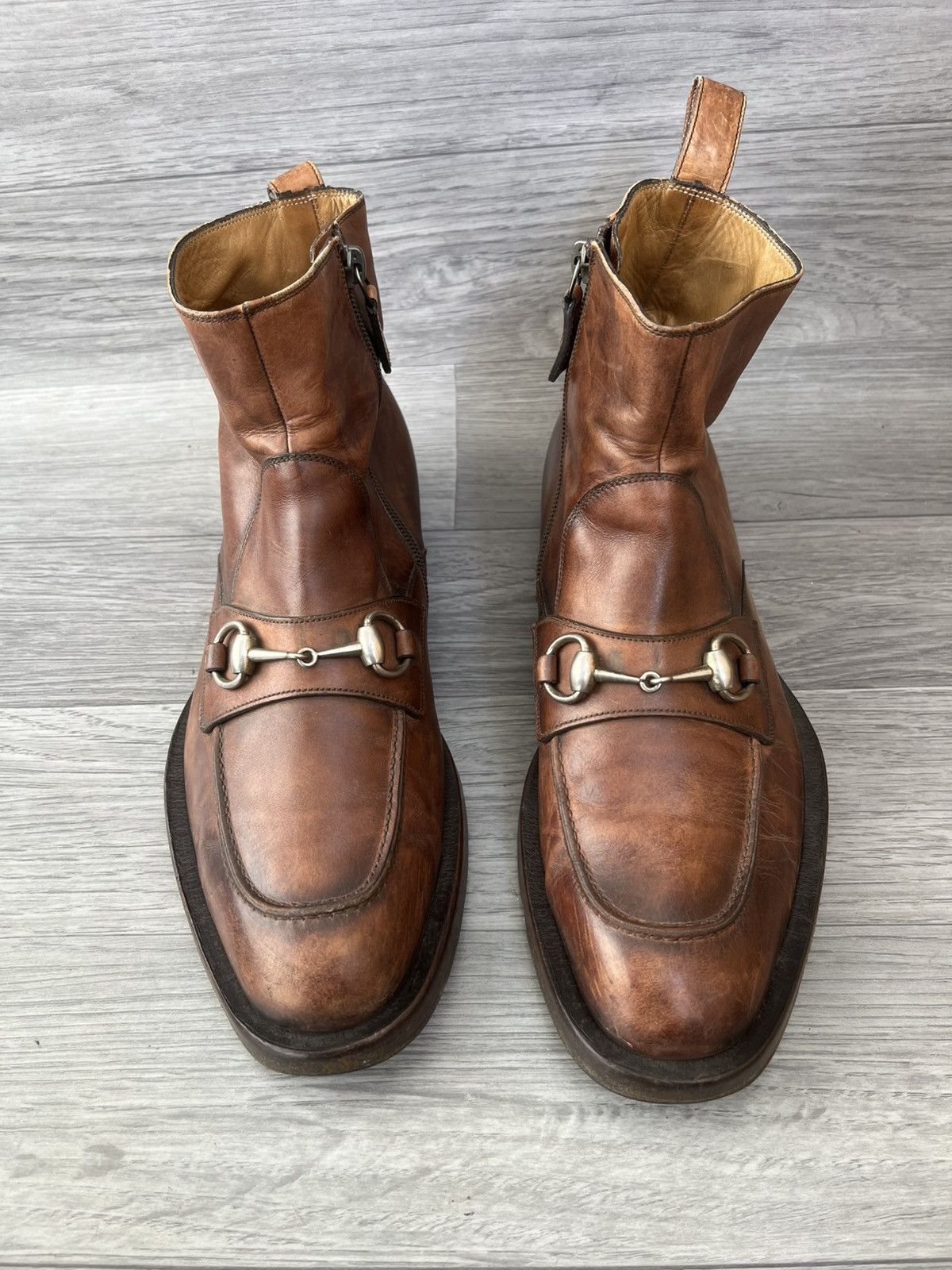 Gucci Gucci horsebit leather dress boots uk7 Size US 8 / EU 41 - 1 Thumbnail