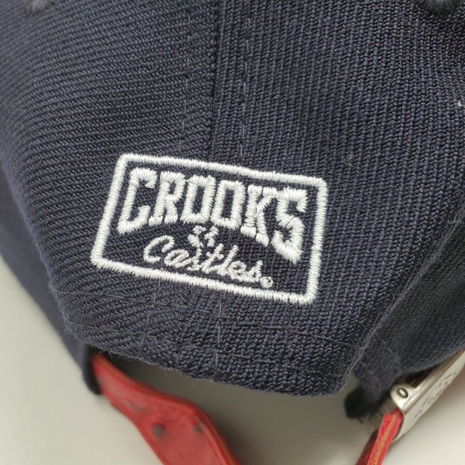 Crooks & Castles C&C New Era Ostrich Print Strapback Hat Navy Red Size ONE SIZE - 4 Thumbnail