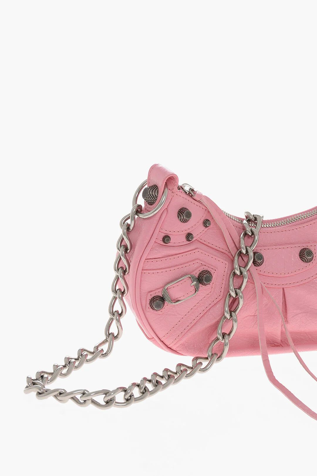 Balenciaga og1mm0326 Size: OS / Leather Craquelé-Effect Shoulder Bag Size ONE SIZE - 3 Thumbnail