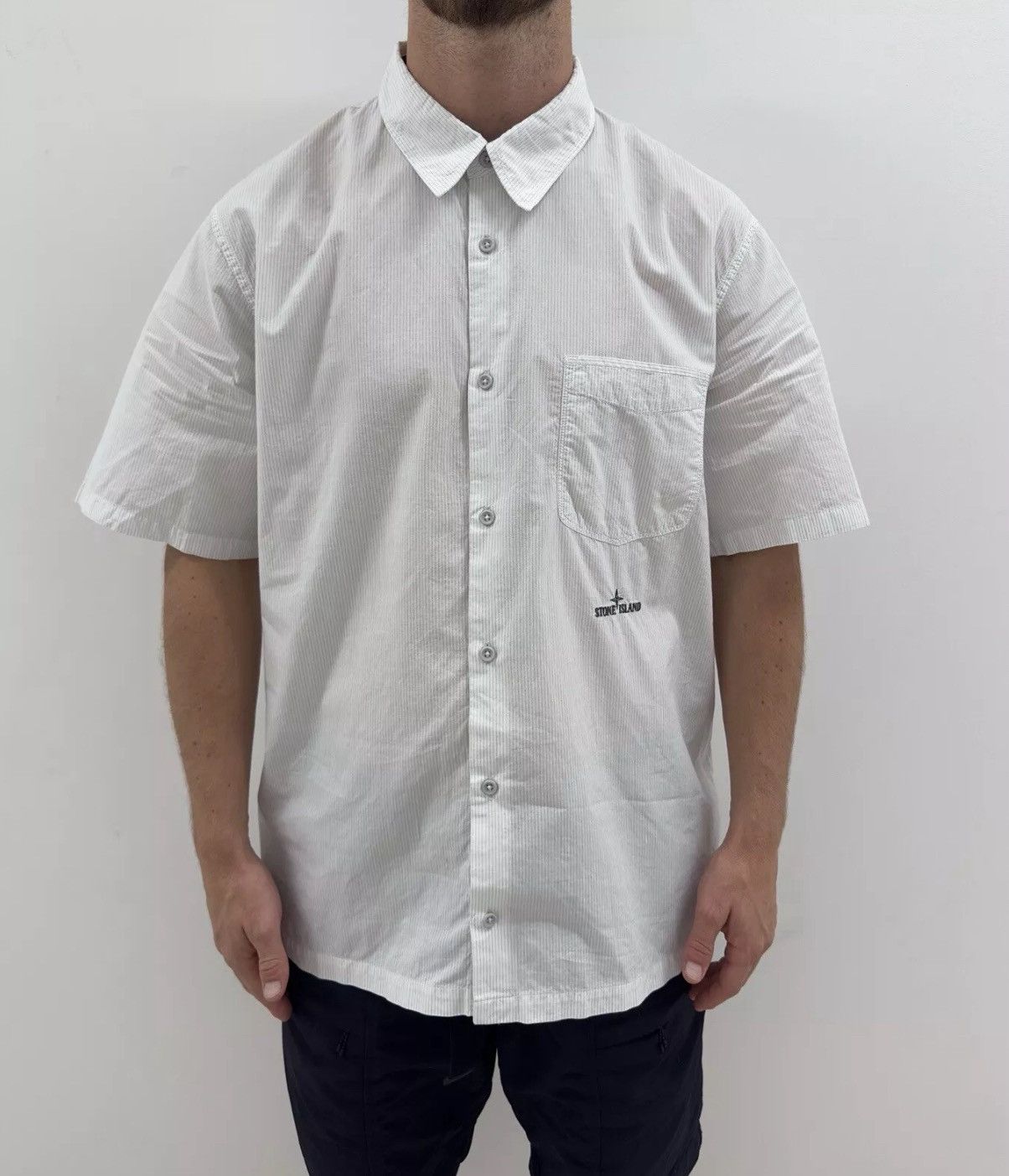 Stone Island Vintage Stone Island T-Shirt Buttons Striped Mens size XXL Size US XXL / EU 58 / 5 - 1 Thumbnail