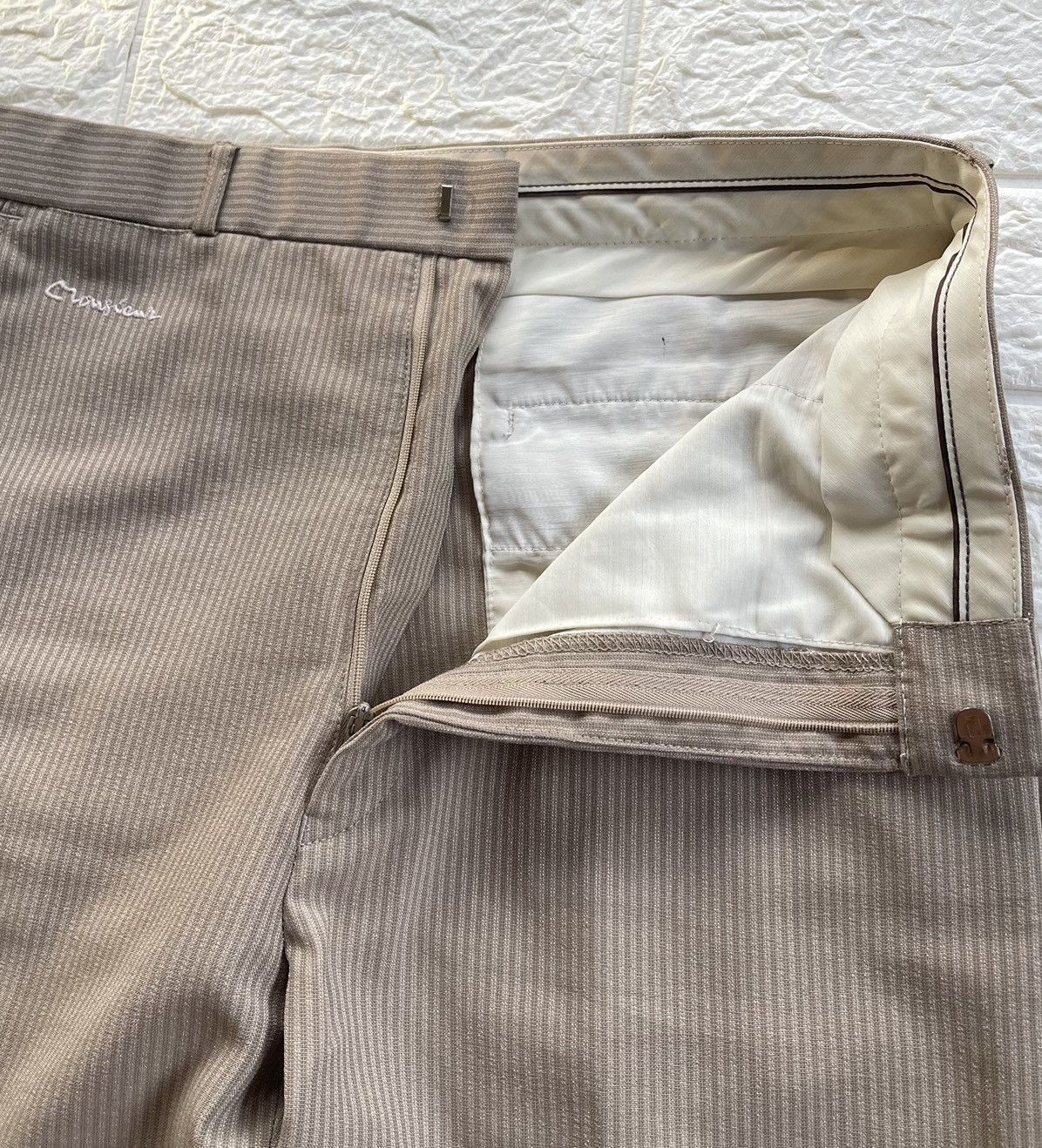 Christian Dior Monsieur Slack Vintage Monsieur Casual Wide Leg Pants Size 30" / US 8 / IT 44 - 6 Thumbnail