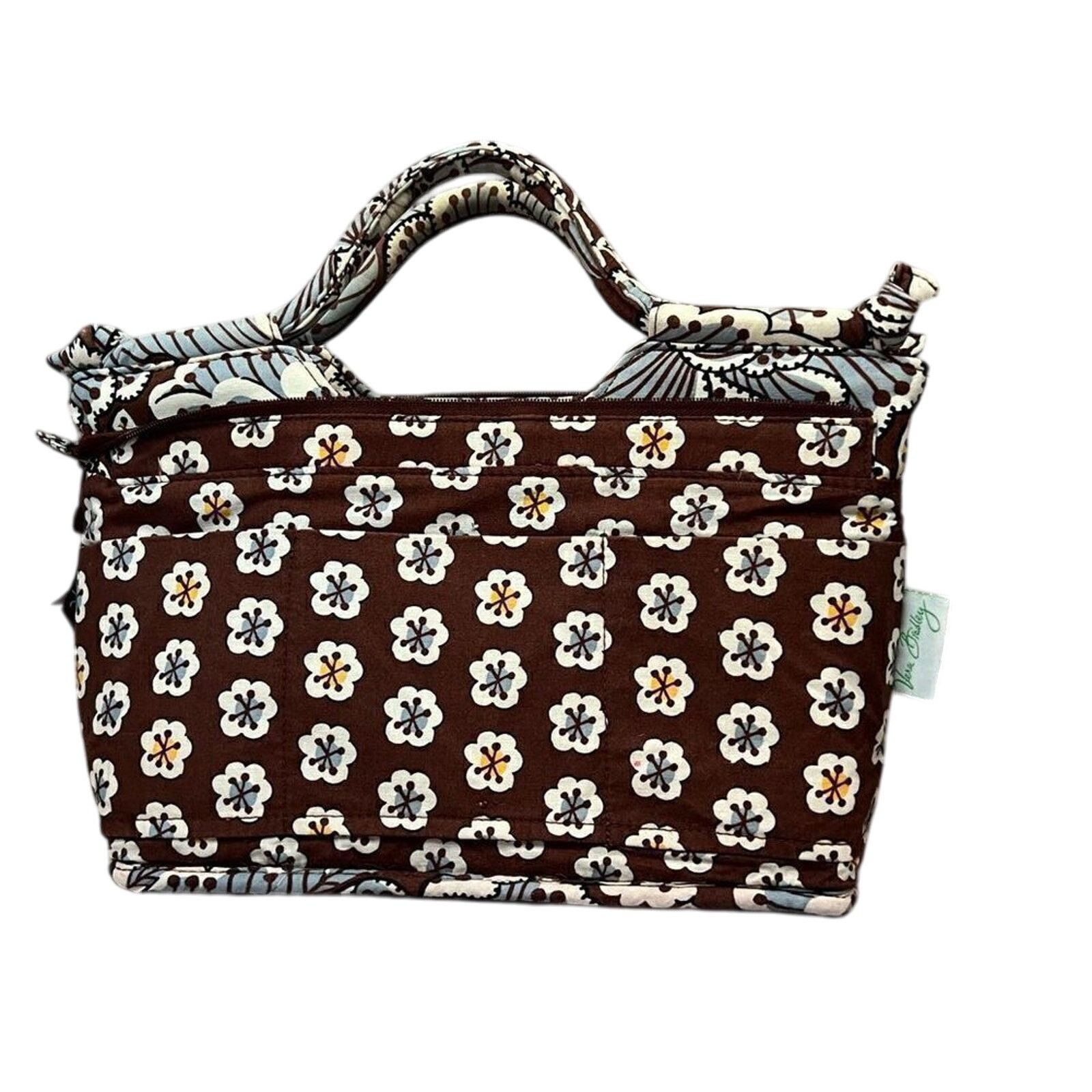 Vera Bradley Vera Bradley Slate Blooms Gabby Quilted Tote Handbag Brown Size ONE SIZE - 8 Thumbnail