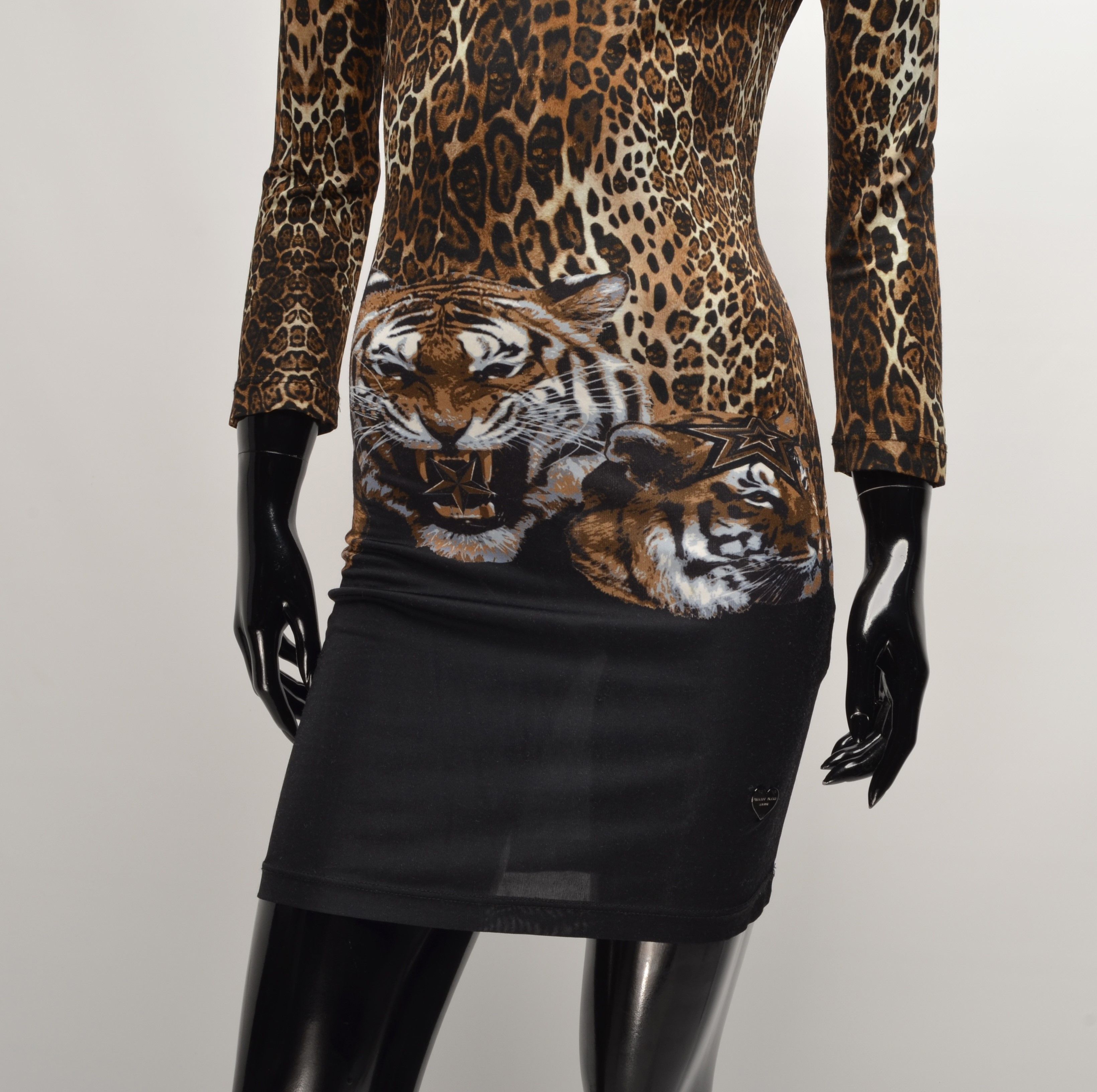 Philipp Plein Philipp Plein Tigers Print Bodycon Dress Size S / US 4 / IT 40 - 3 Thumbnail