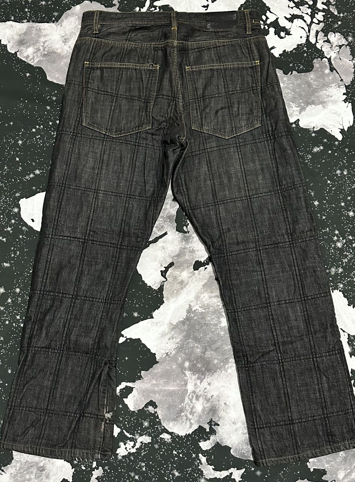 Sean John Sean John Mens Square Quilted Pattern Jeans Size US 32 / EU 48 - 2 Thumbnail