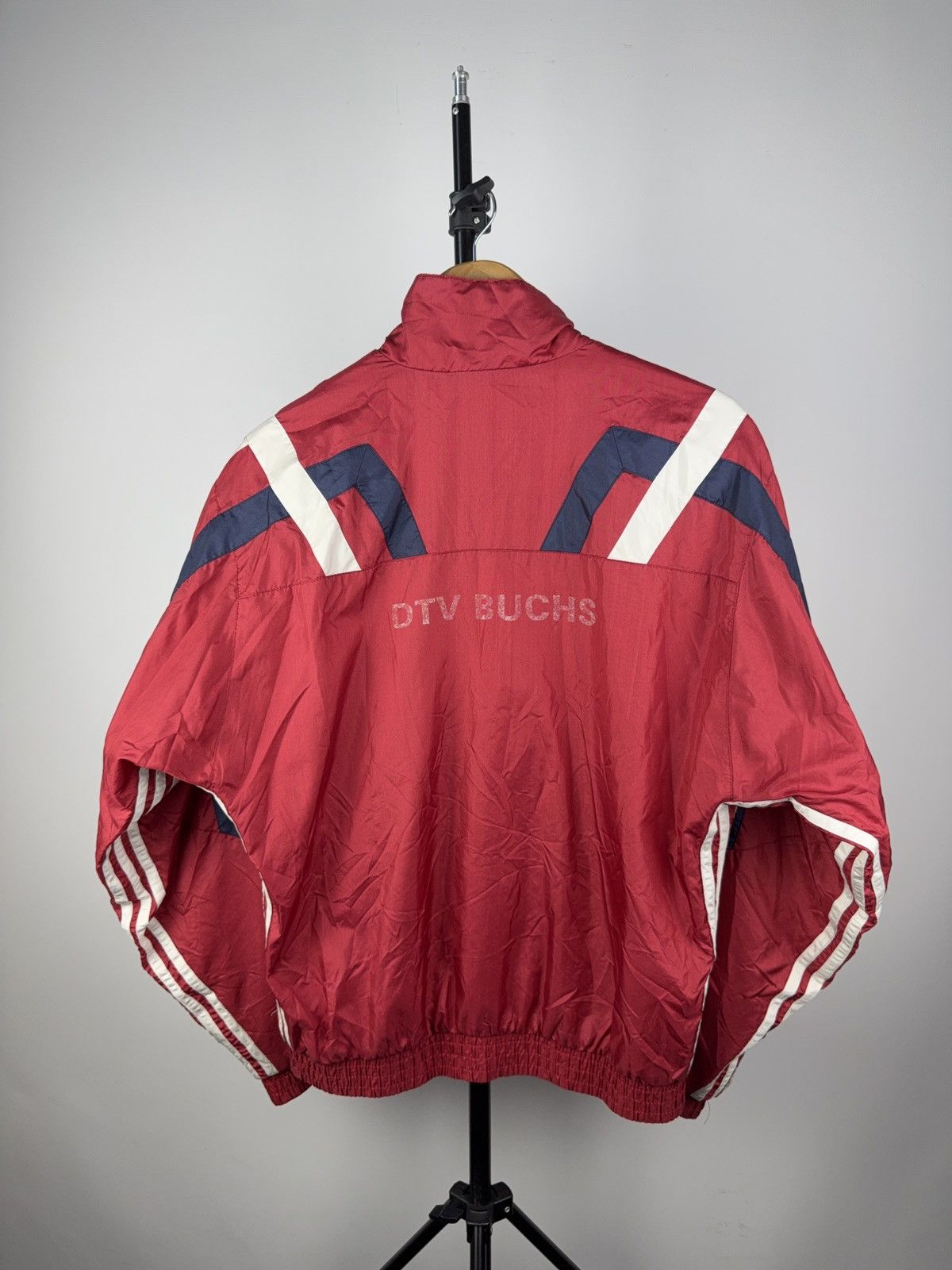 Adidas Vintage Adidas Red Track Jacket DTV BUCHS 90s Size Size US S / EU 44-46 / 1 - 8 Thumbnail
