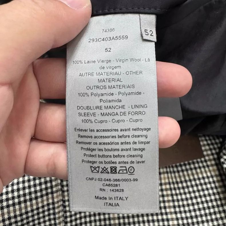 Dior Dior Checked jacket with a thousand birds 2505-Nextarrow Size US L / EU 52-54 / 3 - 4 Thumbnail