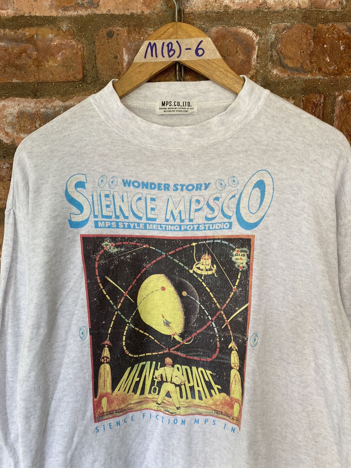 Yoshiyuki Konishi 🔥1990s MPS Japan “Science Fiction “ graphic Size US M / EU 48-50 / 2 - 3 Thumbnail