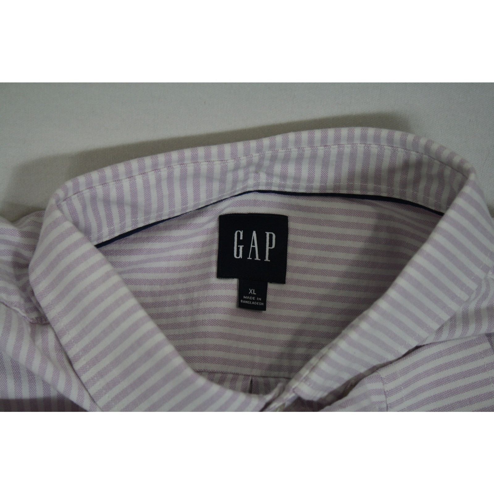 Gap Vintage 90s GAP Pink & White Striped Oxford Button Up Shirt Size US XL / EU 56 / 4 - 7 Thumbnail