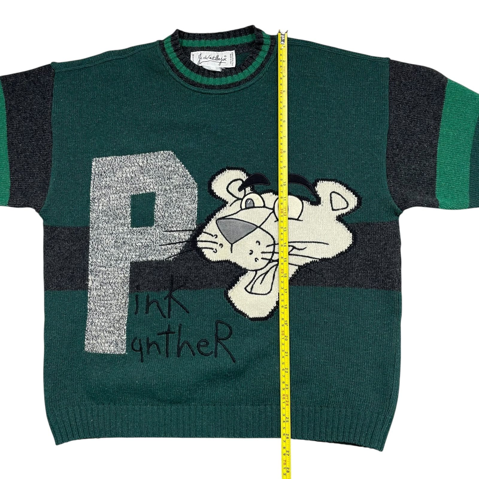 Vintage 90s JC DE CASTELBAJAC PINK PANTHER WOOL BLEND KNIT 50 Size US L / EU 52-54 / 3 - 8 Thumbnail