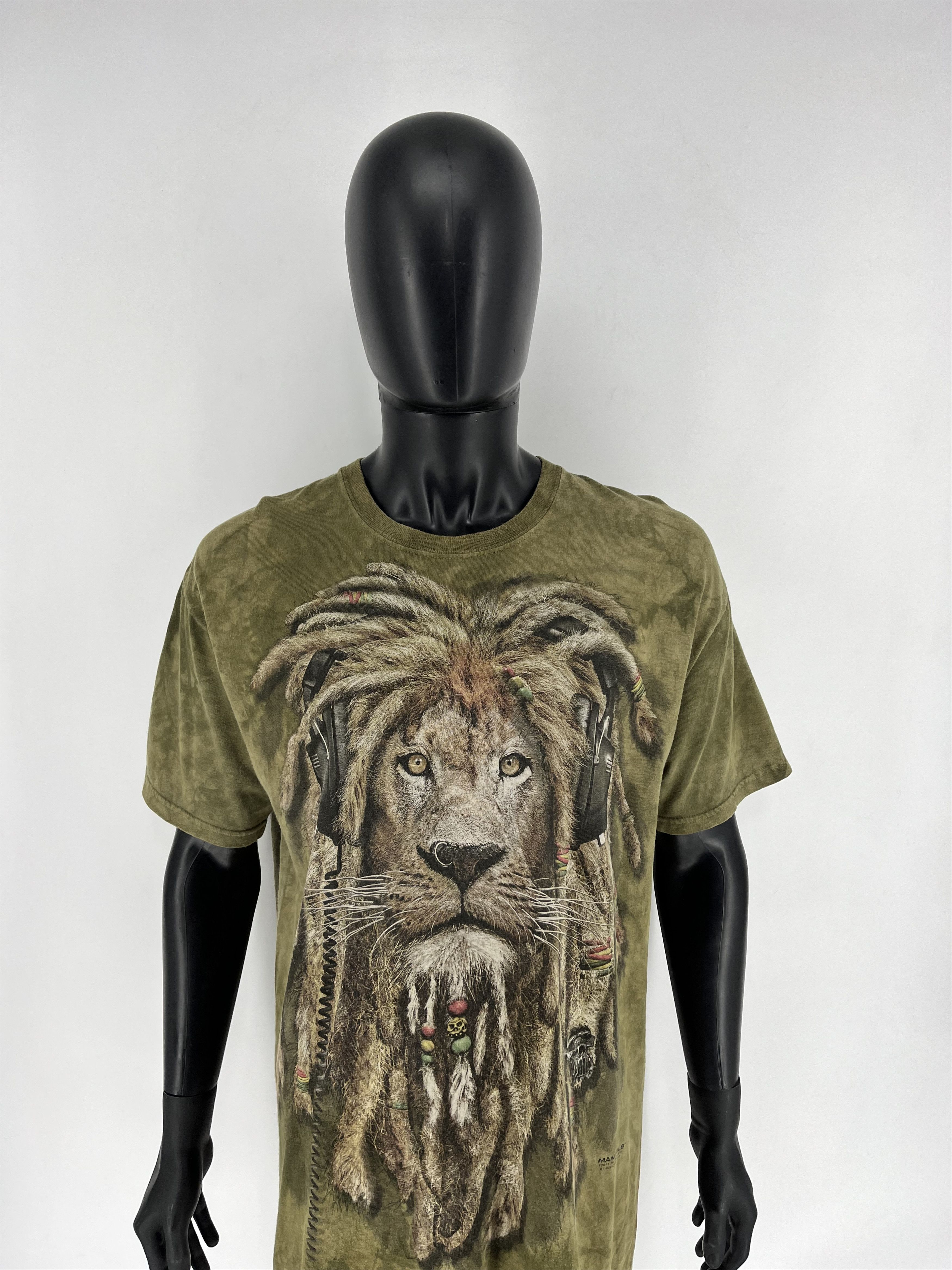 The Mountain Vintage The Mountain 2011 Lion Rasta Tshirt Size L Size US L / EU 52-54 / 3 - 5 Thumbnail