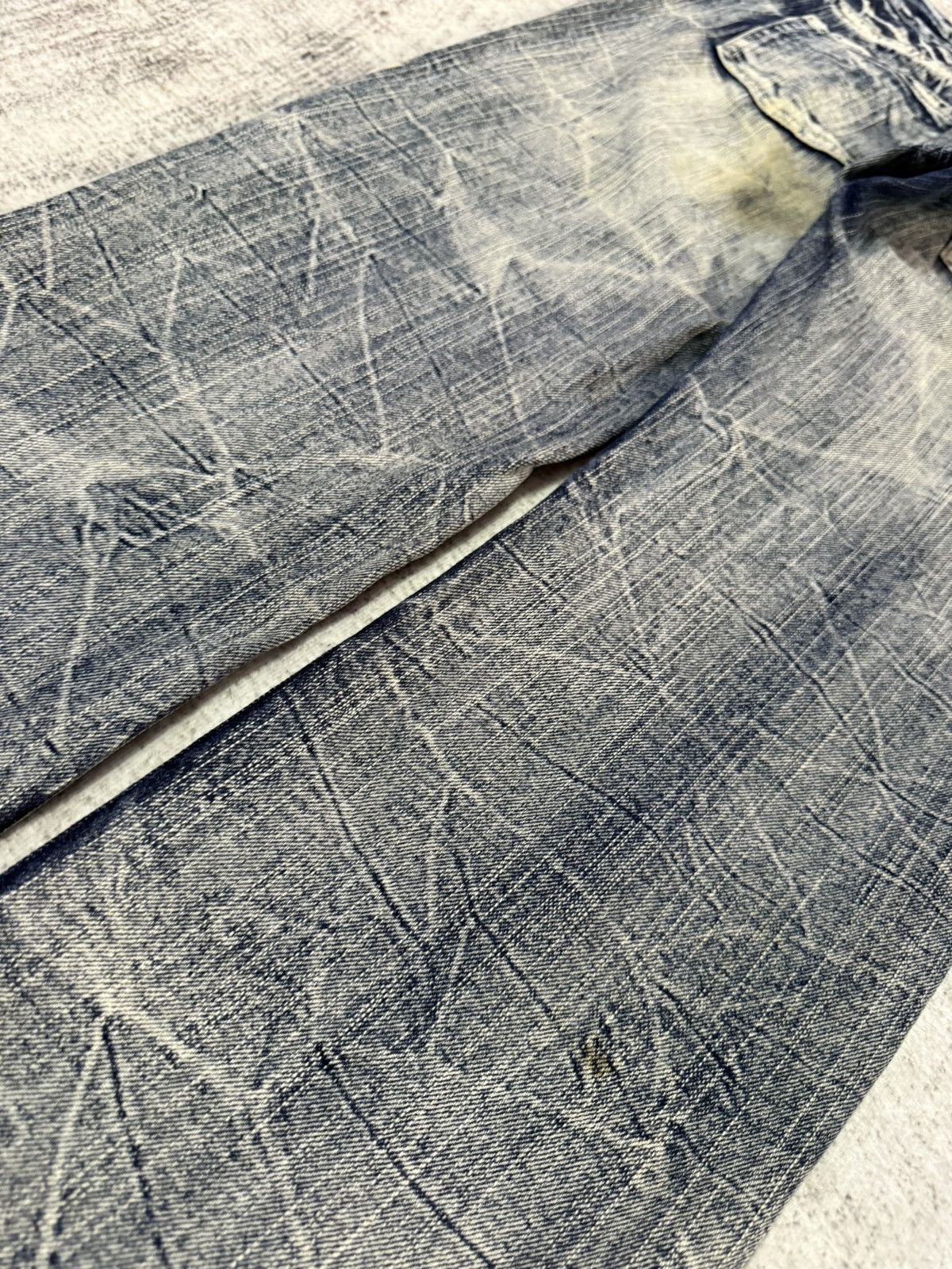 Hysteric Glamour × Japanese Brand The Vintage Standard Acid Wash Destroy Jeans Size US 29 - 17 Thumbnail