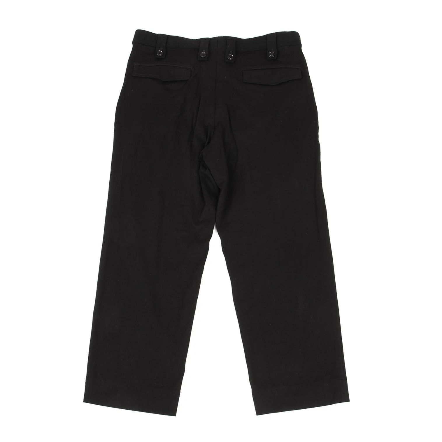 Yohji Yamamoto Flannel Wool Mixed Material Skirt Pants Black Size 3 Size US 34 / EU 50 - 15 Thumbnail