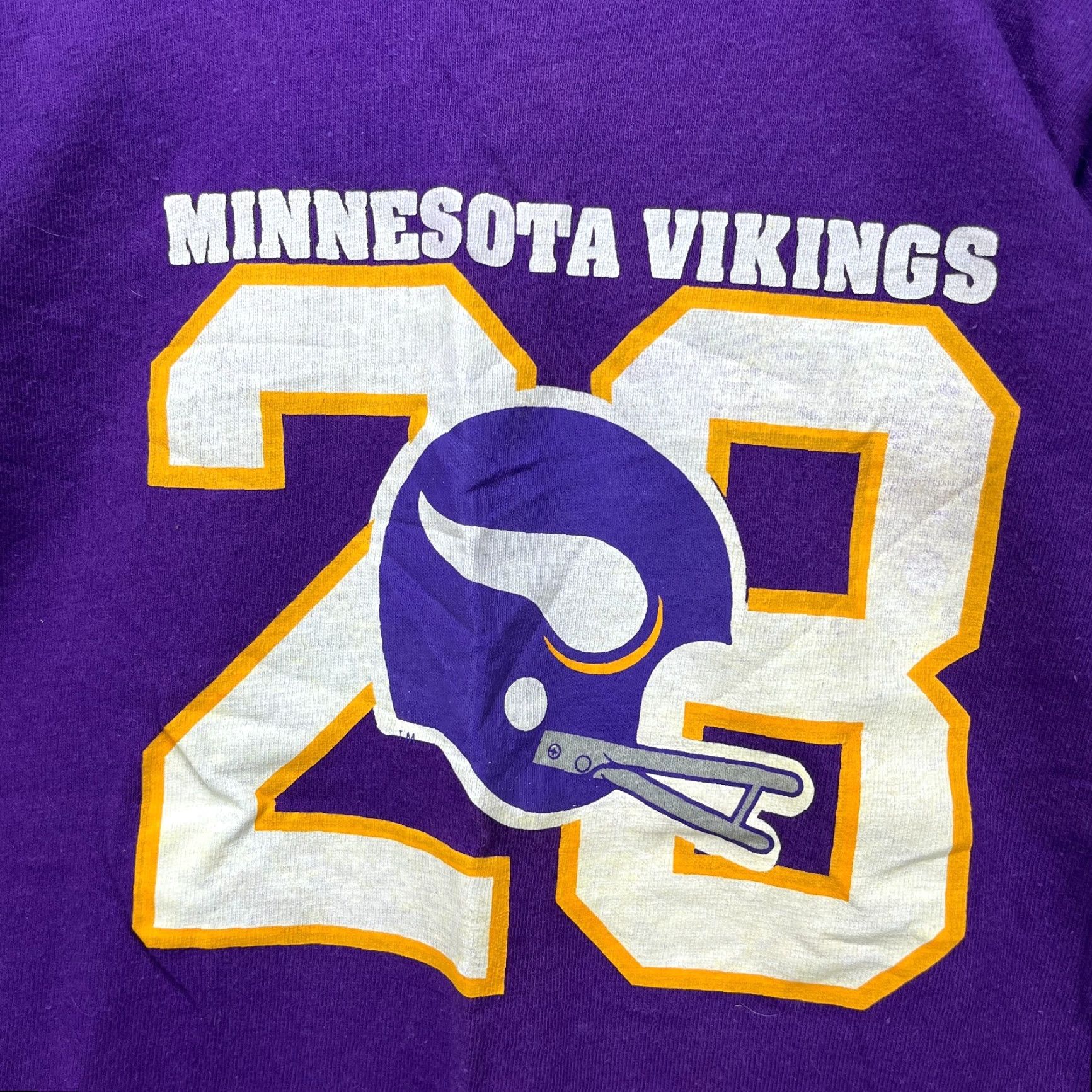 Champion VINTAGE Champion Minnesota Vikings Single Stitch T-Shirt Medium Men Purple 80s Size US M / EU 48-50 / 2 - 2 Thumbnail