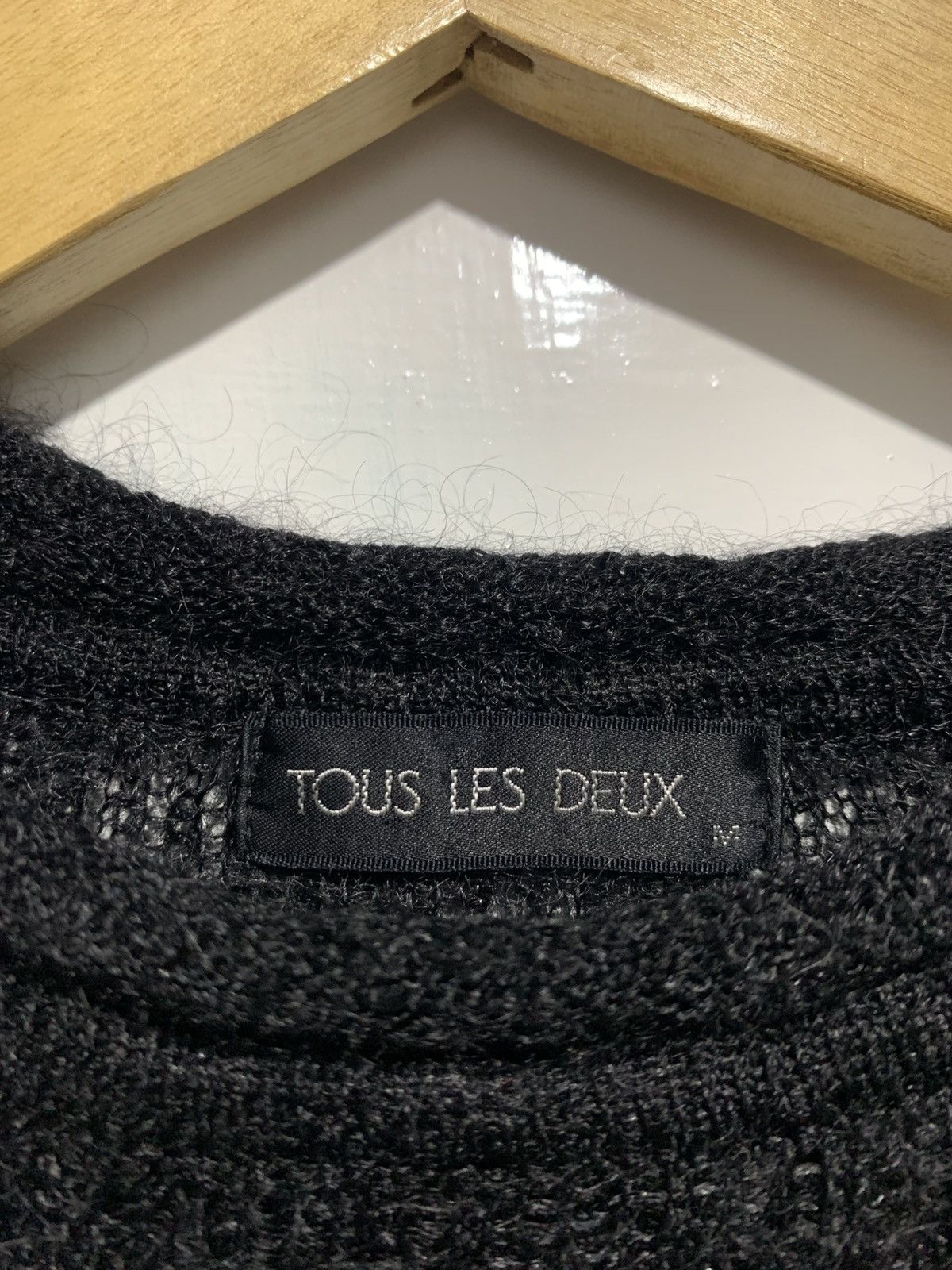 Japanese Brand TOUS LES DEUX Mohair Japenese Grungge Sheer Long Sleeve Size US M / EU 48-50 / 2 - 3 Thumbnail