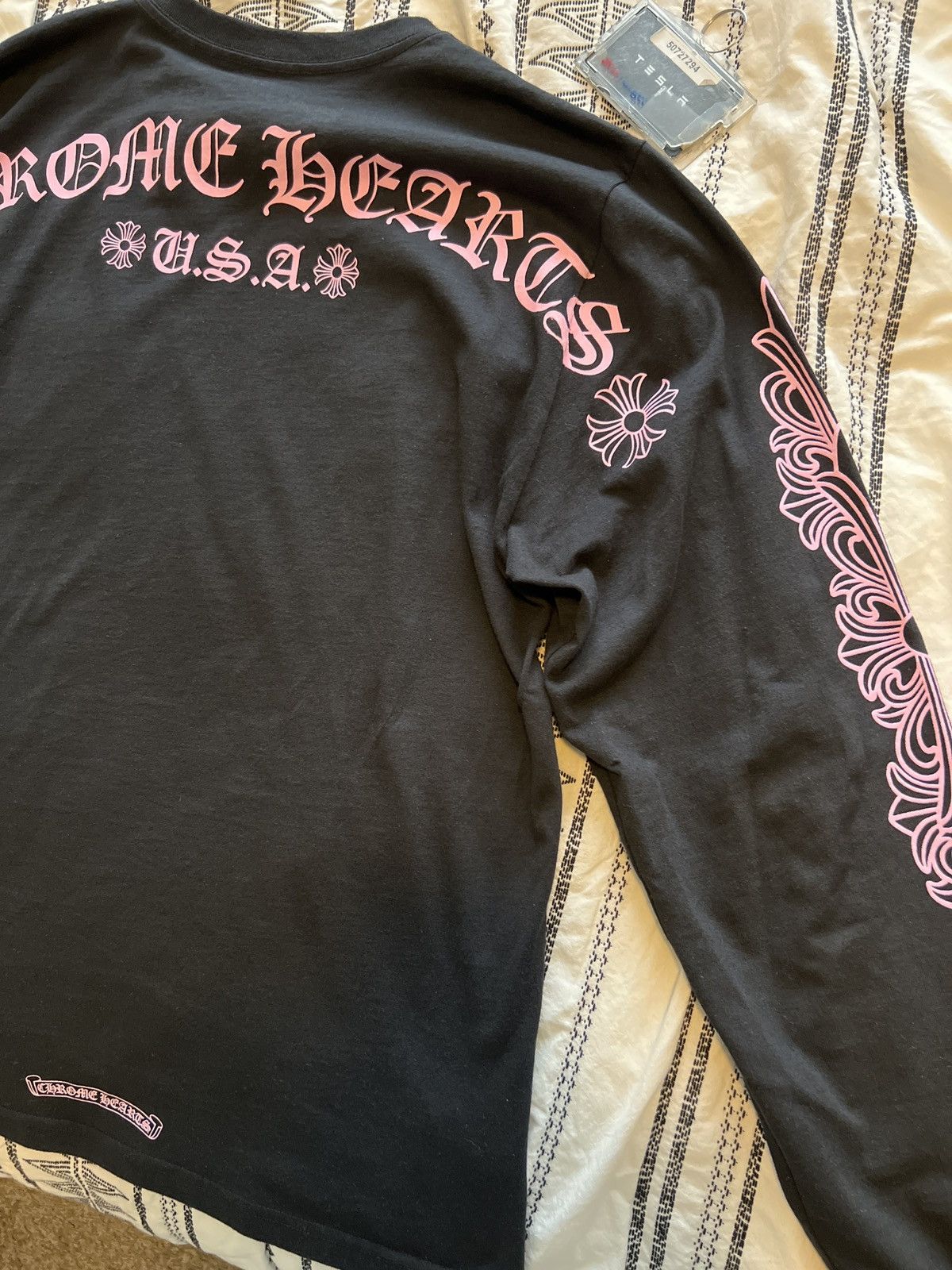 Chrome Hearts × Matty Boy Chrome Heart Pink Floral Matty Boy Long Sleeve Size US XL / EU 56 / 4 - 4 Thumbnail