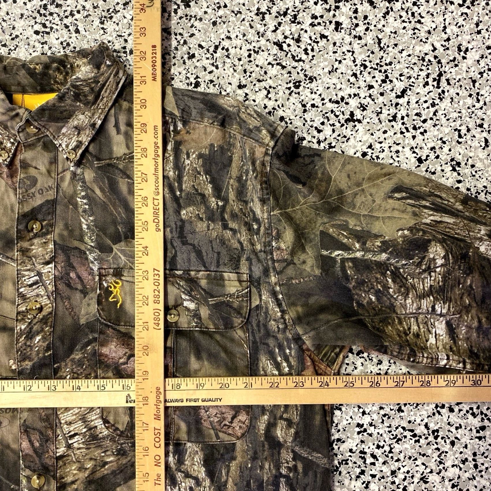 Vintage Browning Camo Button Shirt Long Sleeve Mens Large Realtree Wasatch Shirt Army Military Outdoor USA Brown Cotton Polyester Regular Button-Up Collared Size US L / EU 52-54 / 3 - 3 Thumbnail
