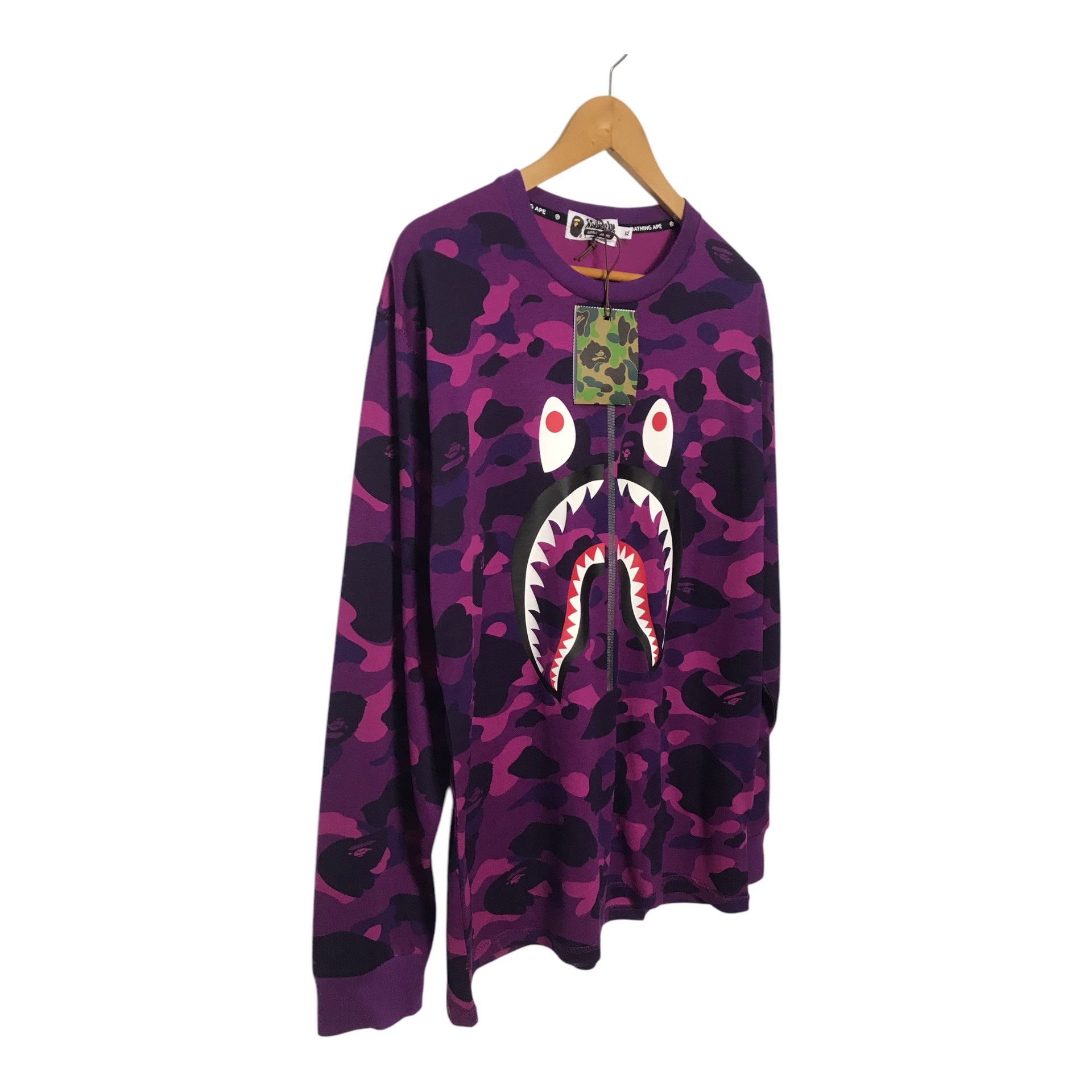 Bape Color Camo Shark L/S Tee Size US M / EU 48-50 / 2 - 2 Thumbnail