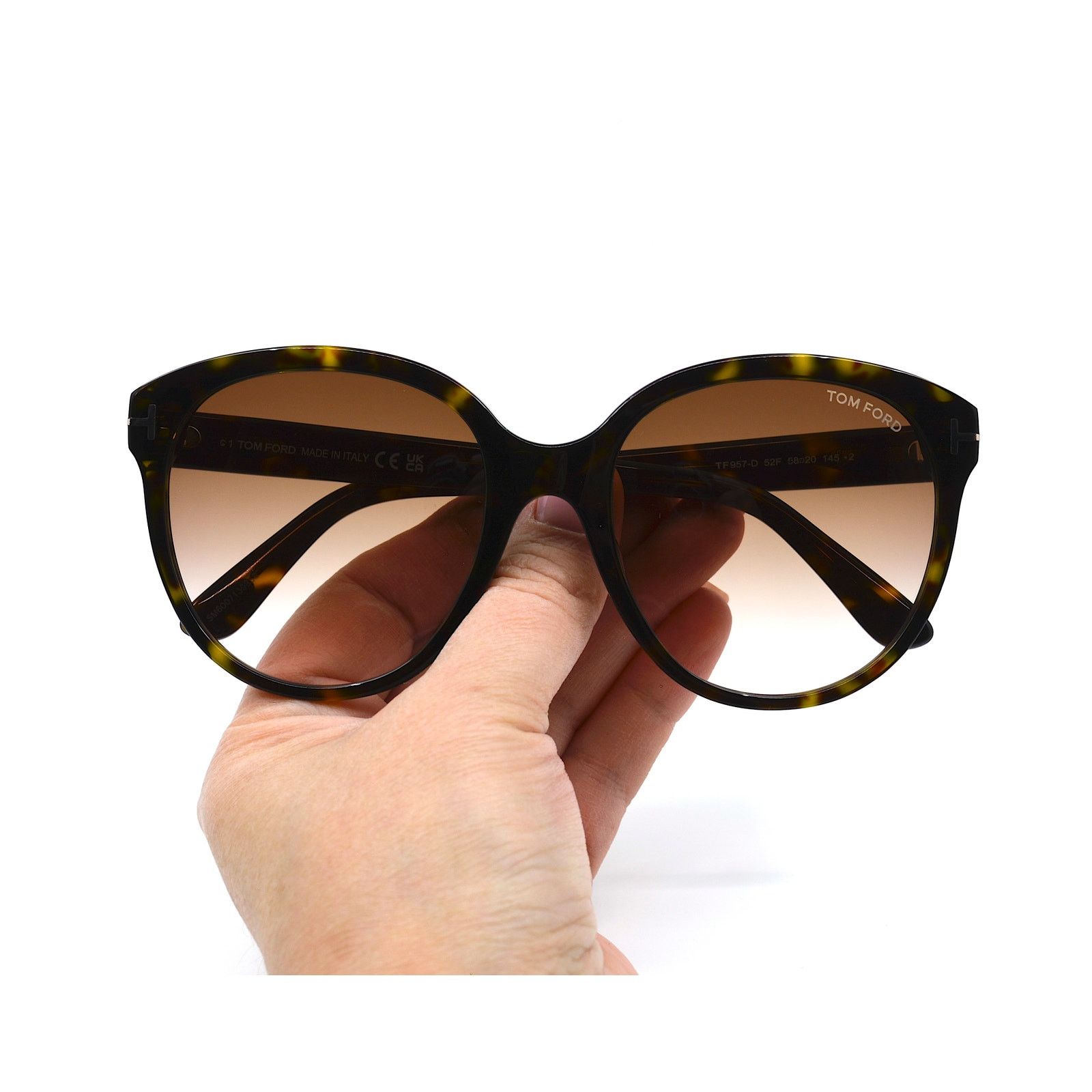 Tom Ford TOM FORD TF957-D 52F HAVANA BROWN GRADIENT SUNGLASSES Size ONE SIZE - 11 Thumbnail