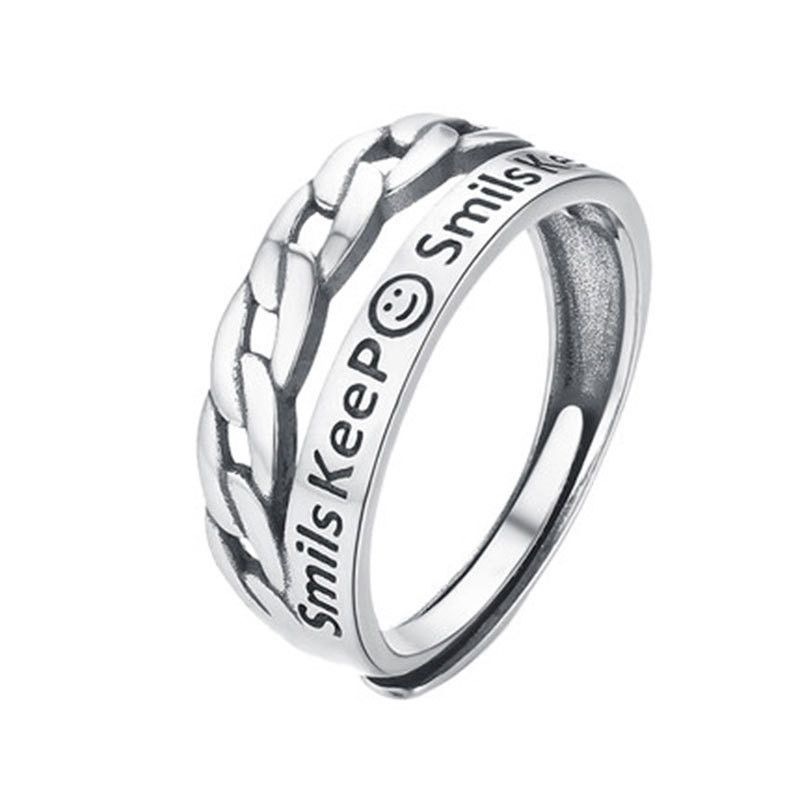 Jewelry Crazy Jewelry Rings Open Size Chrome Ring (Size 7-13) Size ONE SIZE - 4 Thumbnail